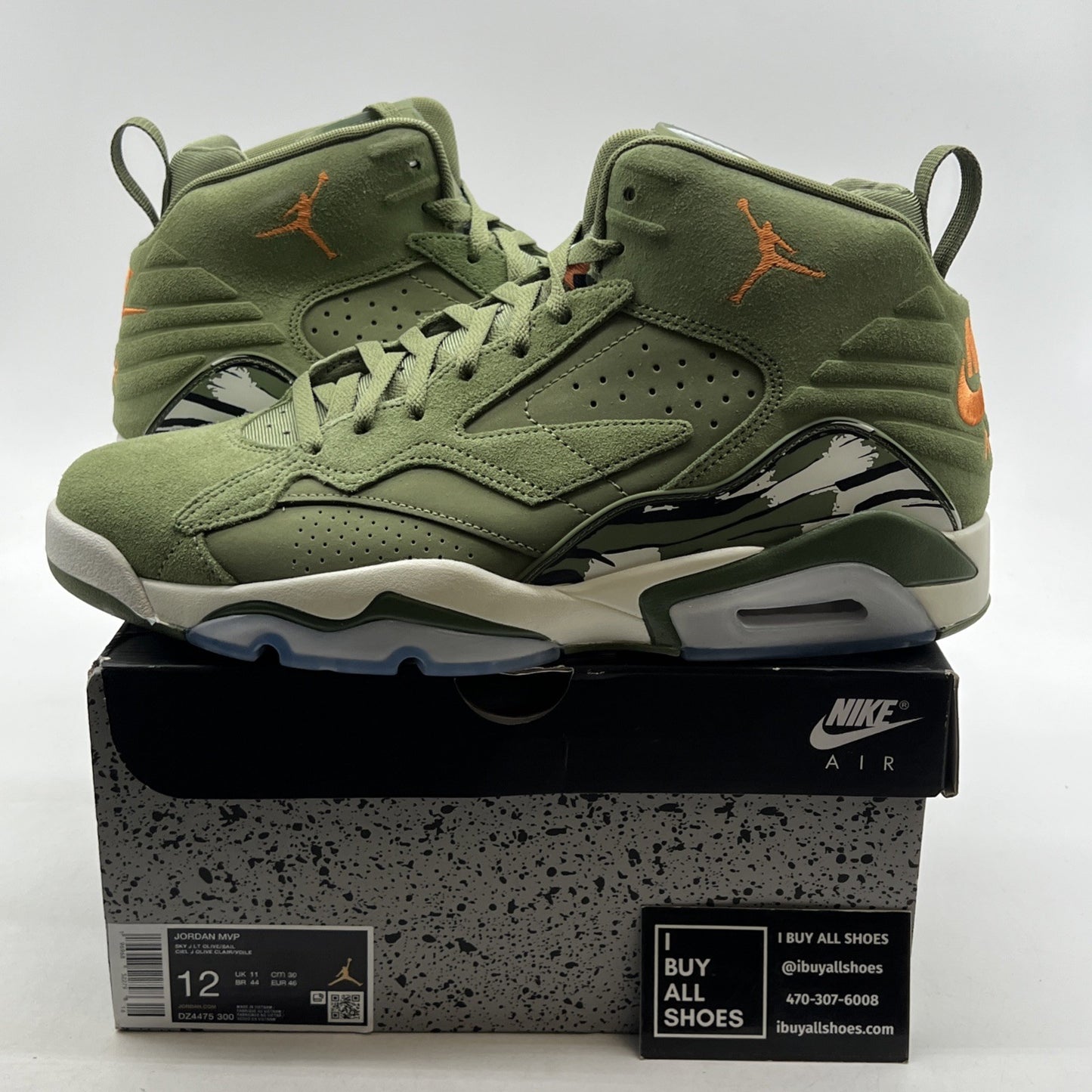Size 12 - Air Jordan MVP Sky J Light Olive (DZ4475-300)