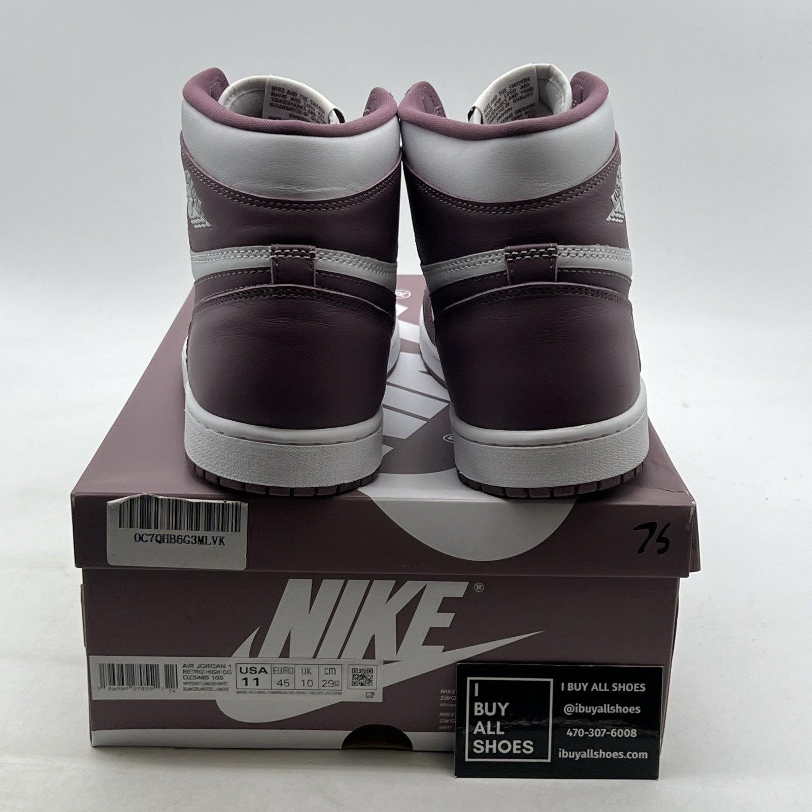 Size 11 - Air Jordan 1 Retro OG High Mauve (DZ5485-105)