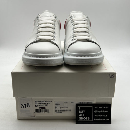 Size 41 - Alexander McQueen Oversized Platform Sneakers Red Suede