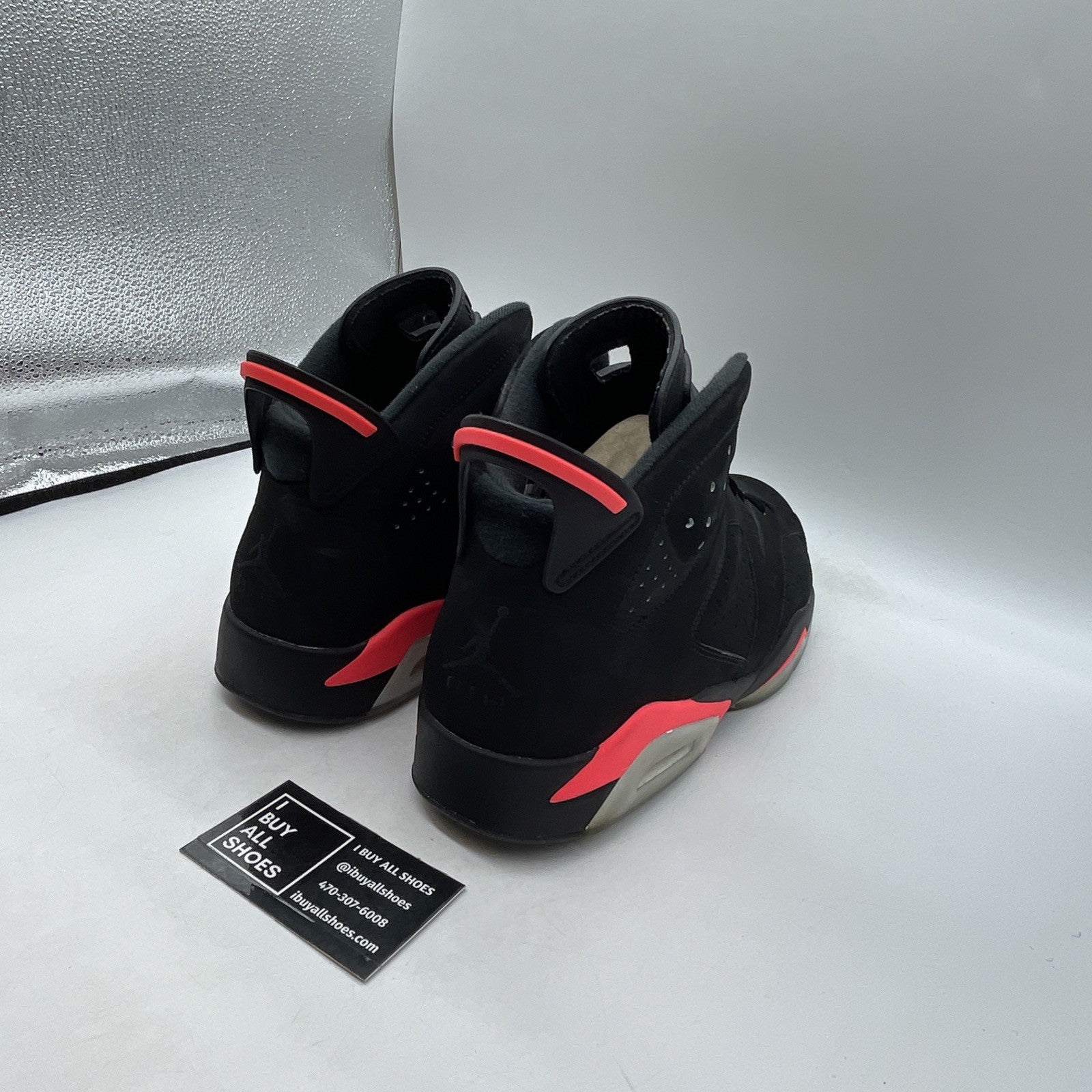 Size 14 - Air Jordan 6 Retro Infrared Black 2014 (384664-023)