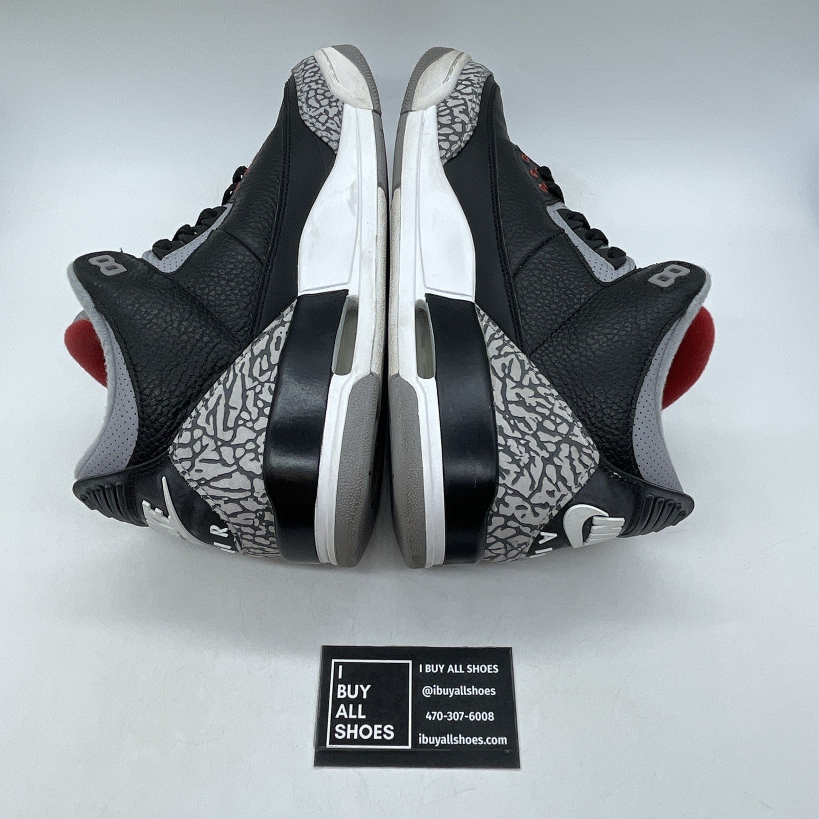 Size 11.5 - Air Jordan 3 Retro OG Mid Black Cement (854262-001)