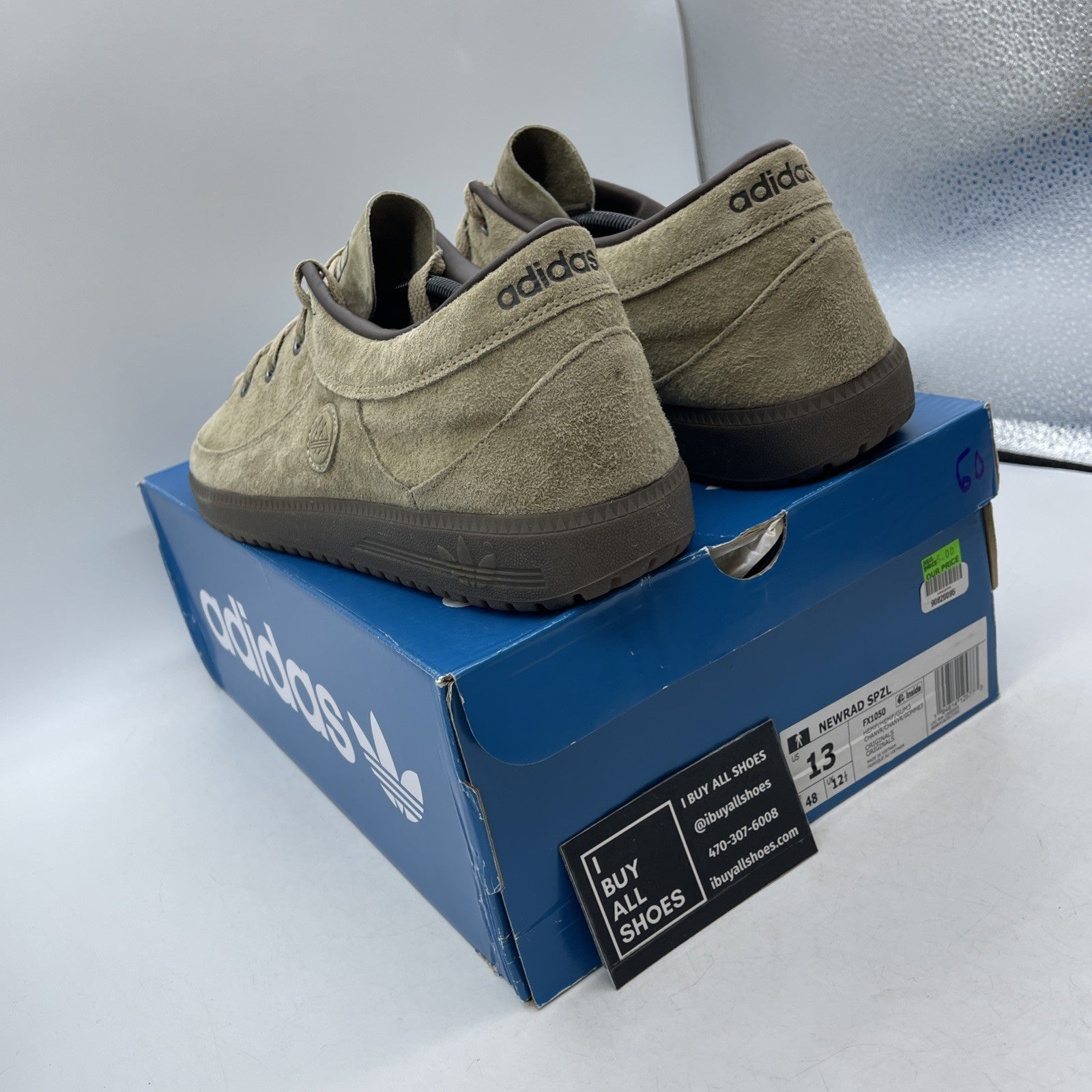 Size 13 - Adidas Newrad SPZL Hemp Gum (FX1050)