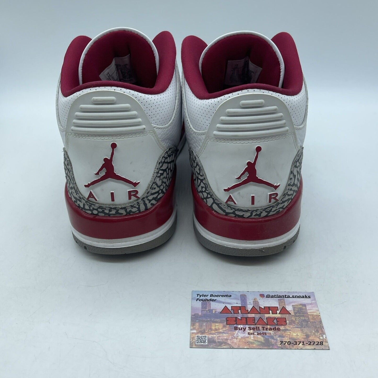 Size 12 - Jordan 3 Retro Mid Cardinal Red Grey Suede White Leather (CT8532-126)