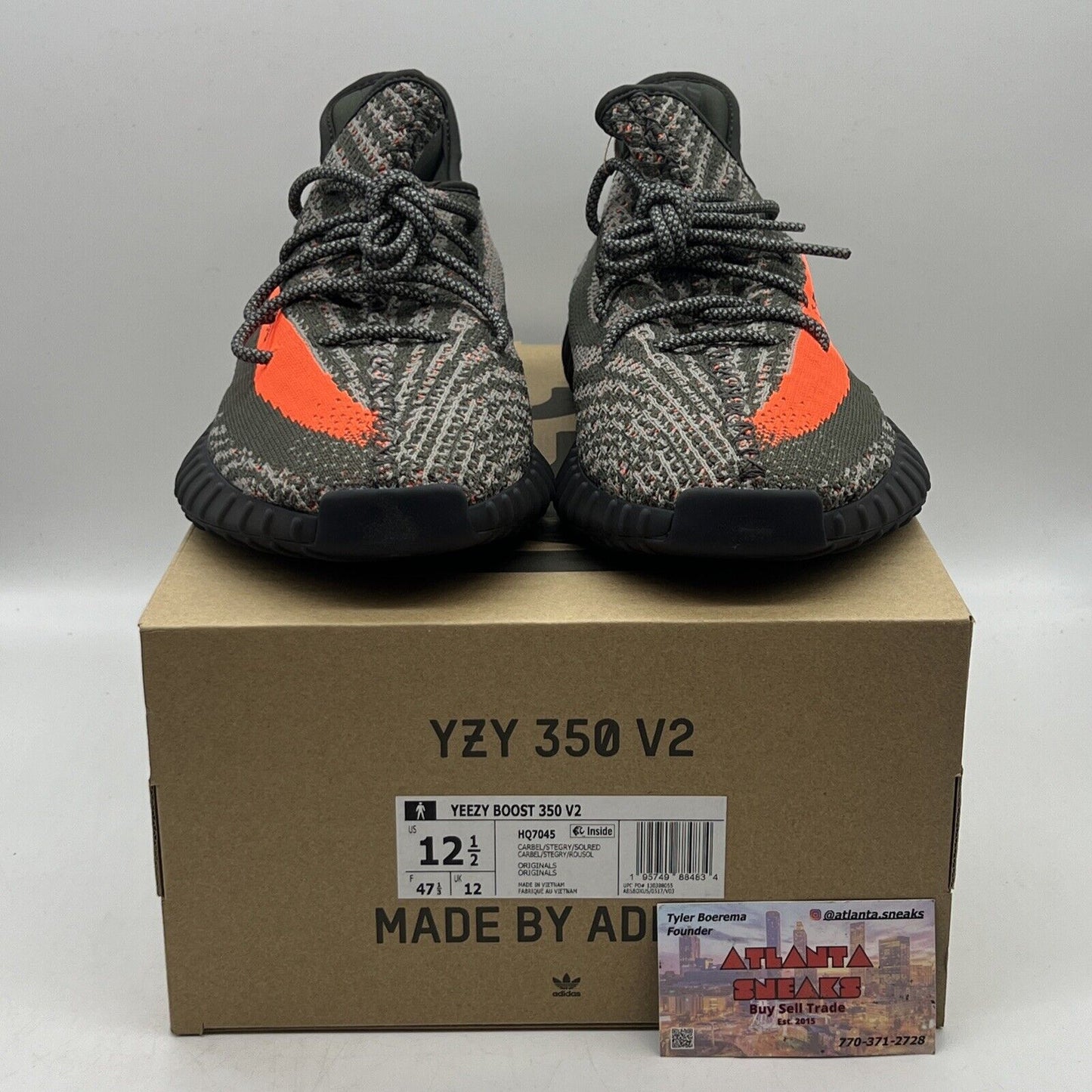 Size 12.5 - adidas Yeezy Boost 350 V2 Low Carbon Beluga