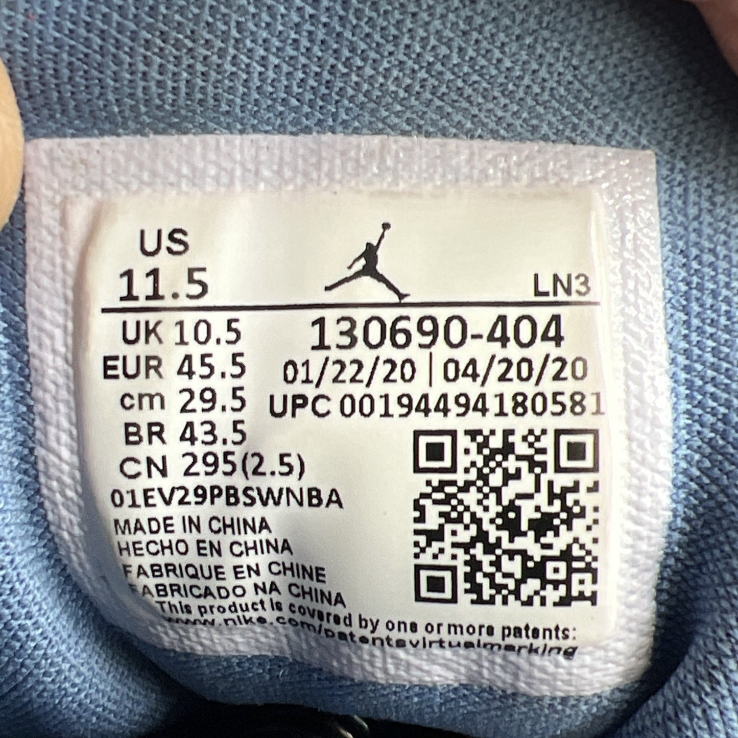 Size 11.5 - Air Jordan 12 Retro Indigo 2020 (130690-404)