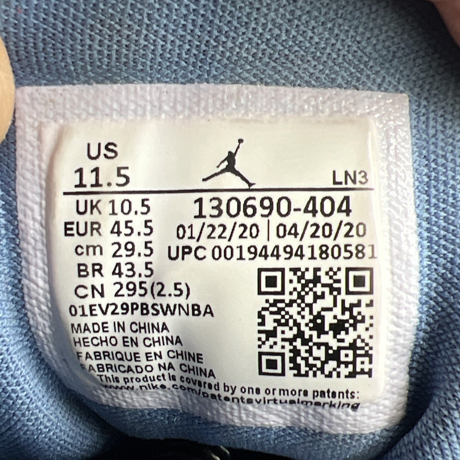Size 11.5 - Air Jordan 12 Retro Indigo 2020 (130690-404)