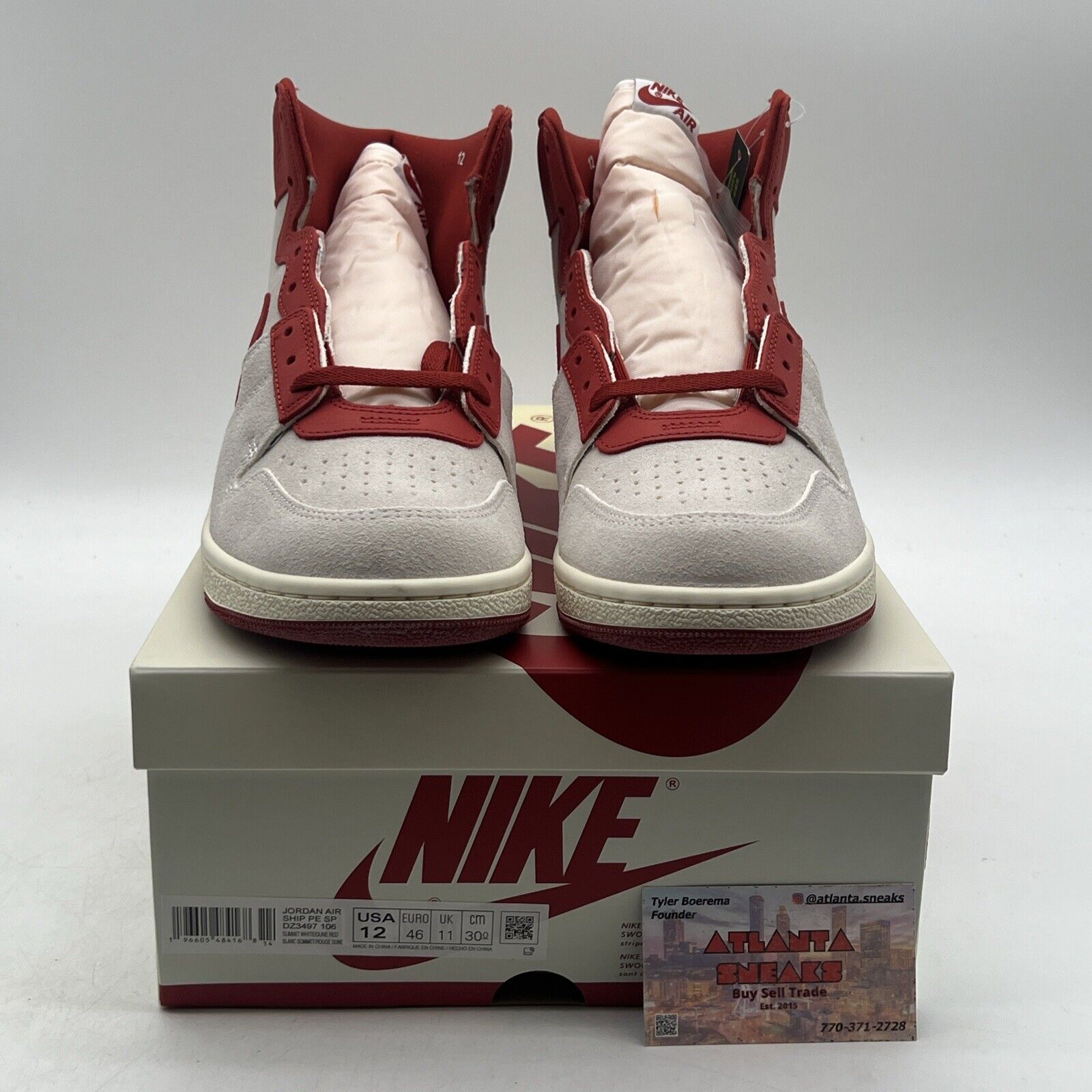 Size 12 - Jordan Air Ship PE SP Every Game - Dune Red (DZ3397-106)