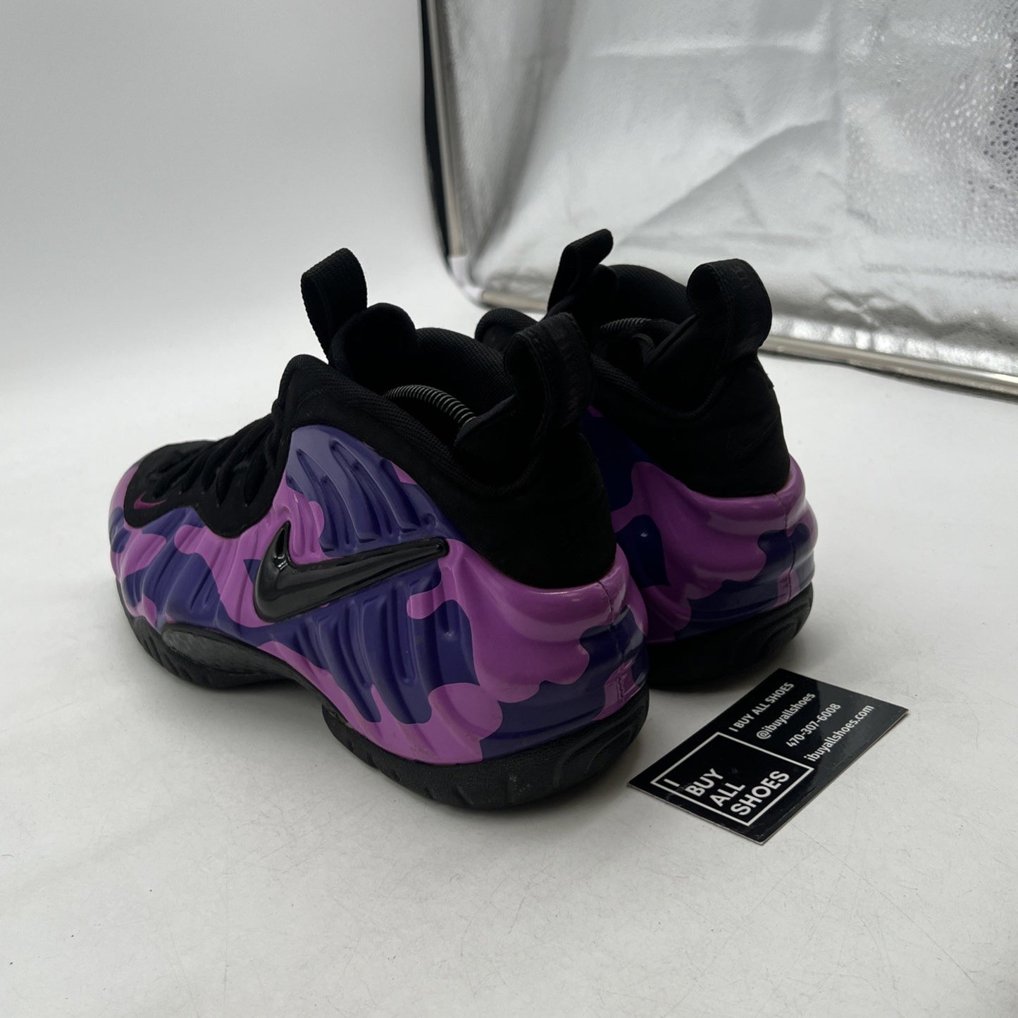 Size 9 - Nike Air Foamposite Pro Purple Camo (624041-012)