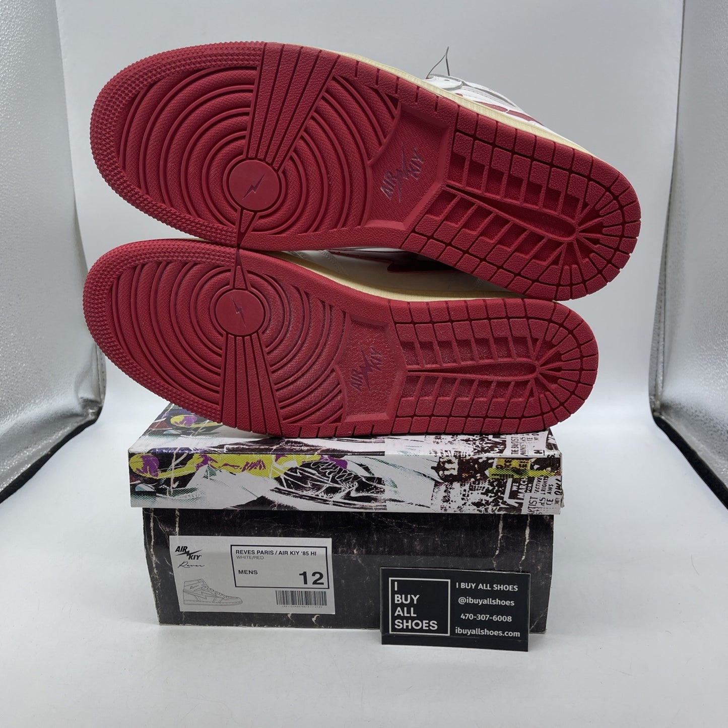 Size 12 - reves paris air kiy White Red