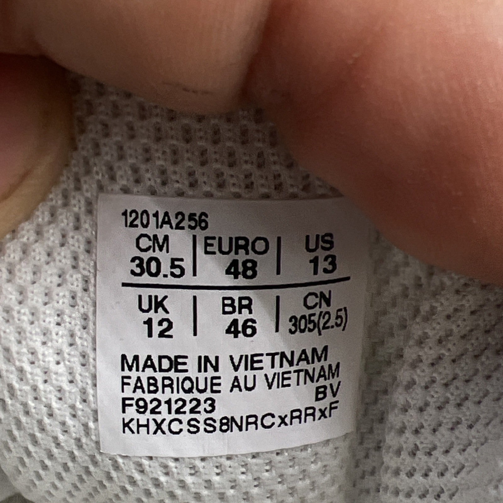 Size 13 - ASICS Gel 1130 White Cloud Grey (1201A256-118)