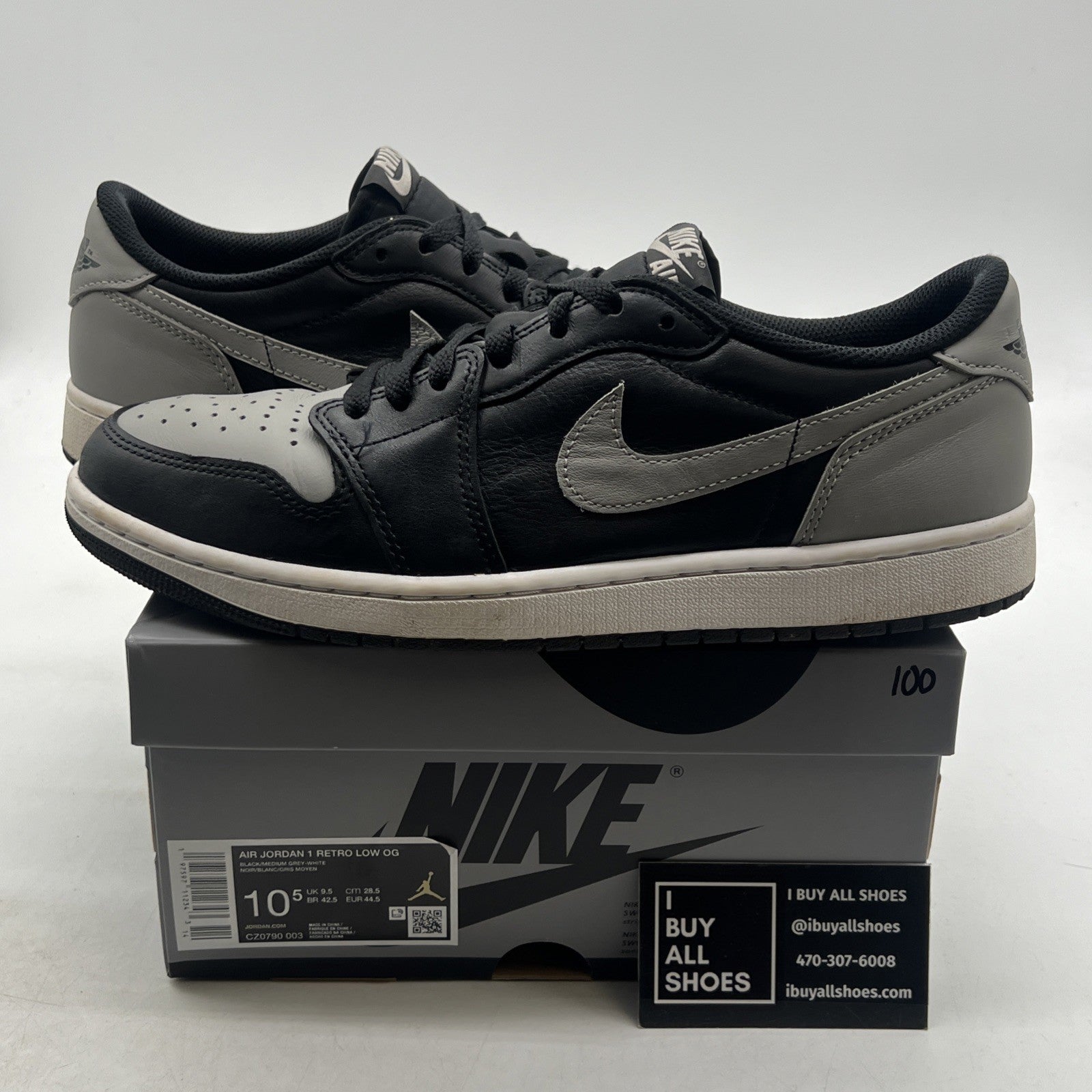 Size 10.5 - Air Jordan 1 Retro OG 2024 Low Shadow (CZ0790-003)