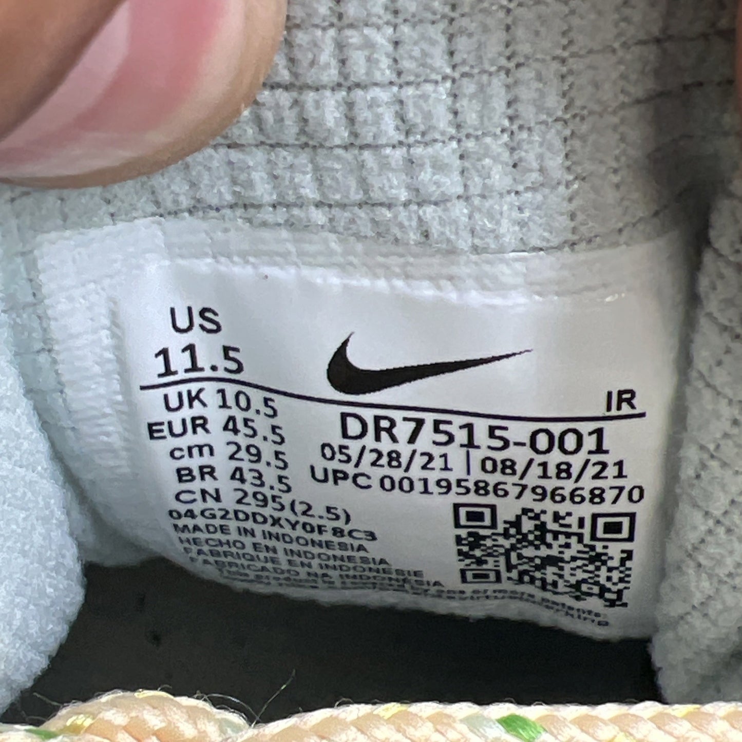 Size 11.5 - Nike Travis Scott x Air Trainer 1 SP Gray (DR7515-001)