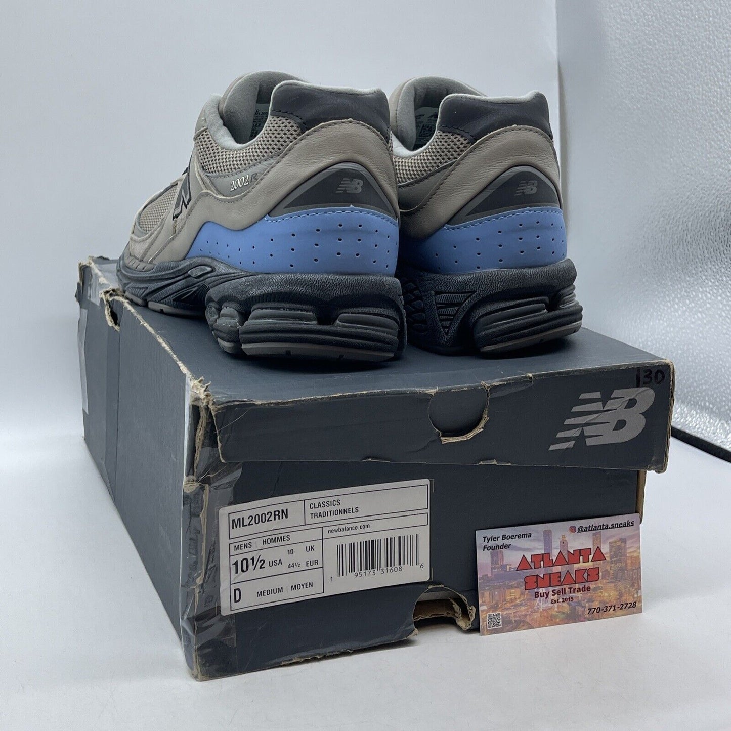 Size 10.5 - New Balance thisisneverthat x 2002R Brown Suede Leather (ML2002RN)