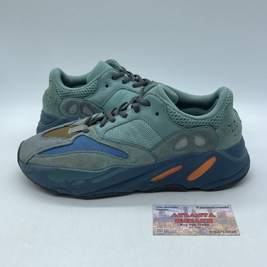 Size 9.5 - adidas Yeezy Boost 700 Faded Azure Blue Green Suede (GZ2002)