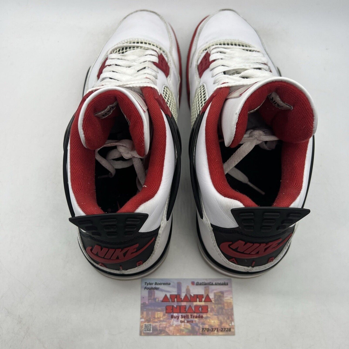 Size 11.5 - Jordan 4 Retro OG Mid Fire Red White Black Red Leather (DC7770-160)