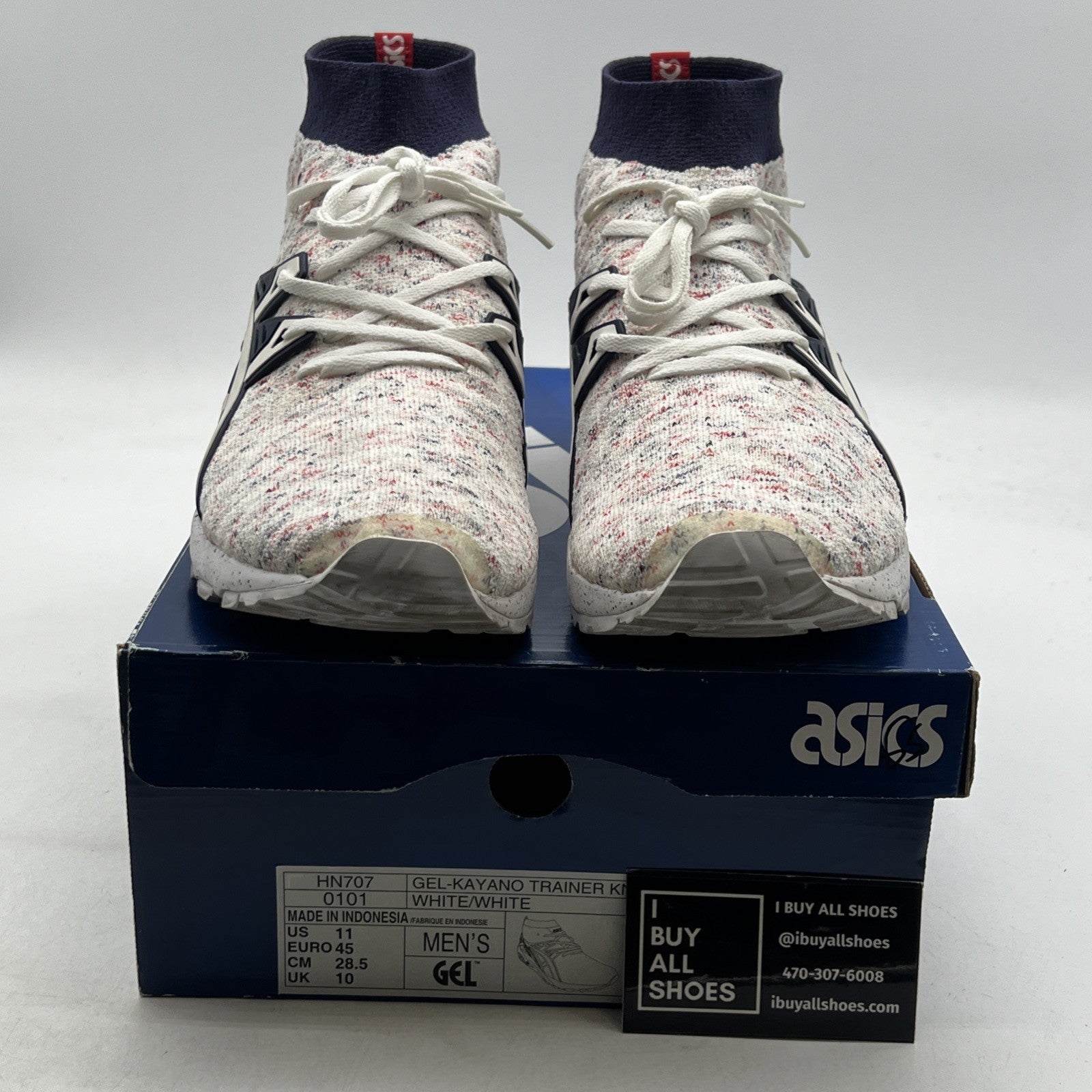 Size 11 - Asics Gel Kayano Trainer Knit MT White (HN707-0101)