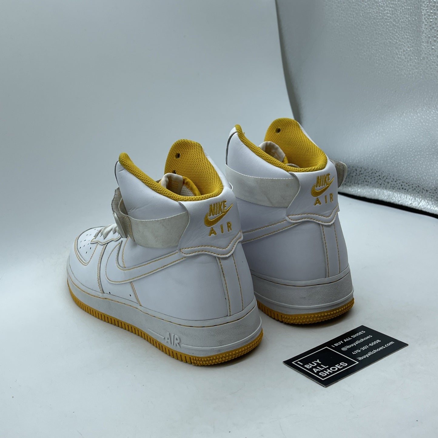 Size 10.5 - Nike Air Force 1 '07 High Laser Orange White Leather (CV1753-107)