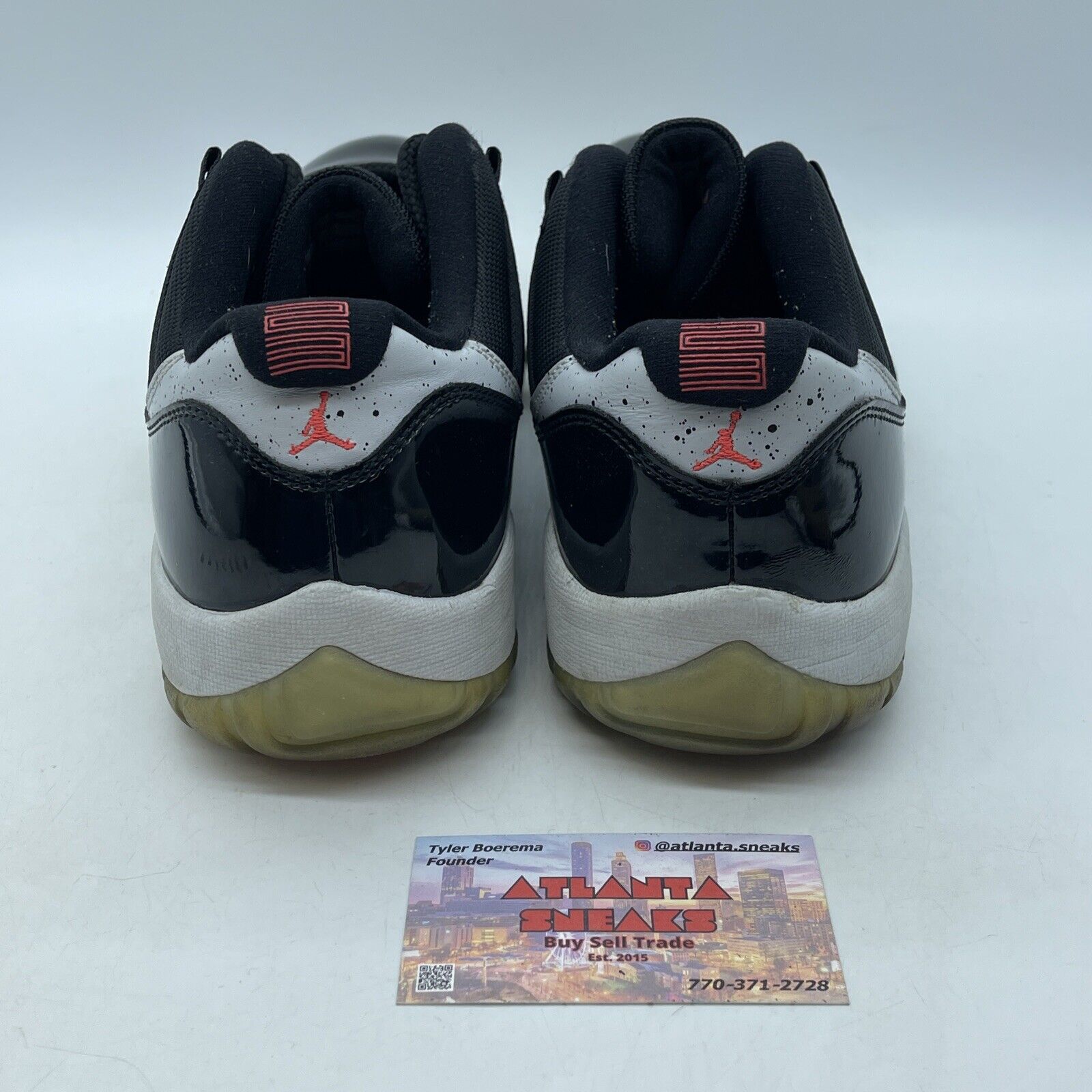 Size 11 - Air Jordan 11 Retro Low Infrared 23 Black Grey Suede (528895-023)