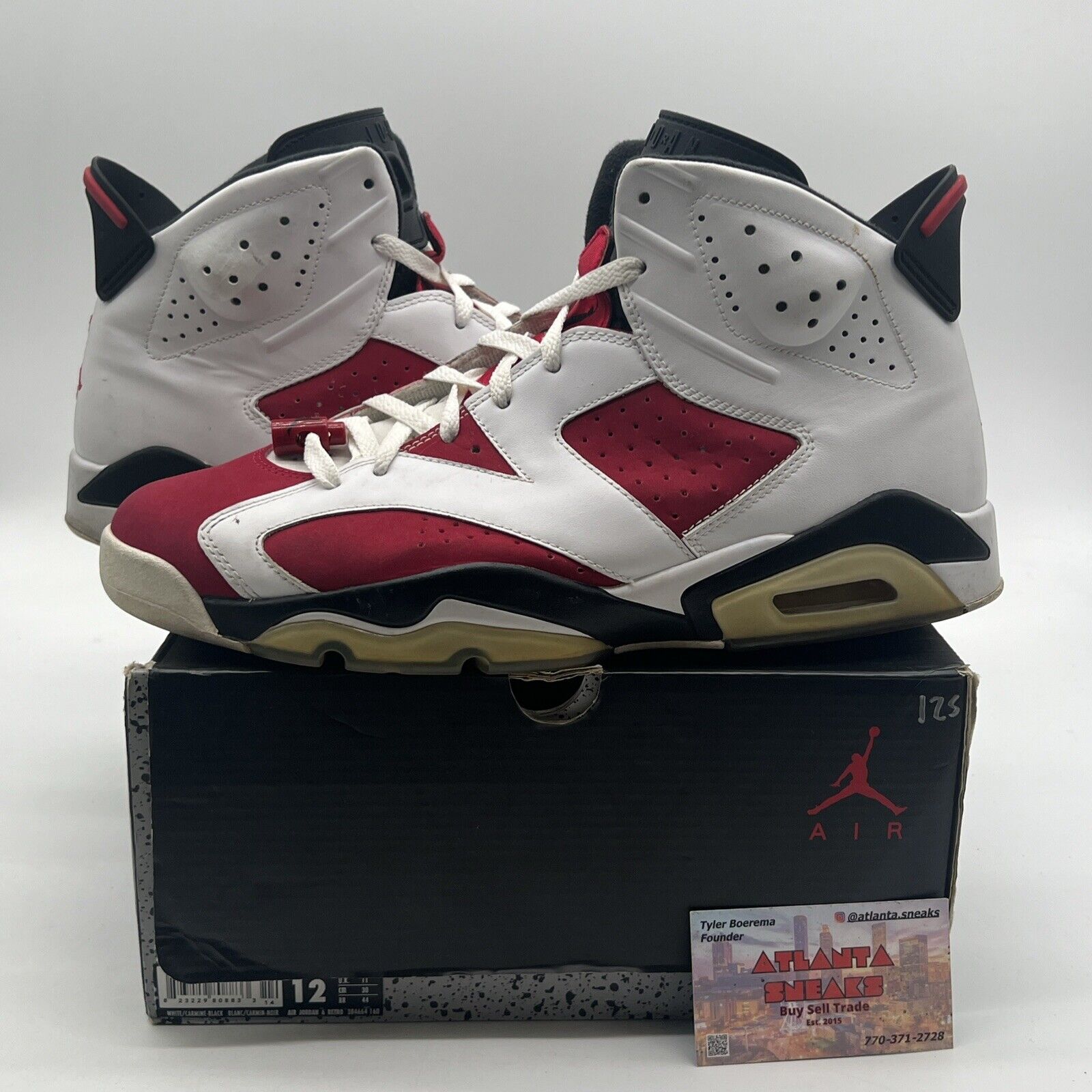 Size 12 - Air Jordan 6 Retro 2014 Carmine (384664-160)