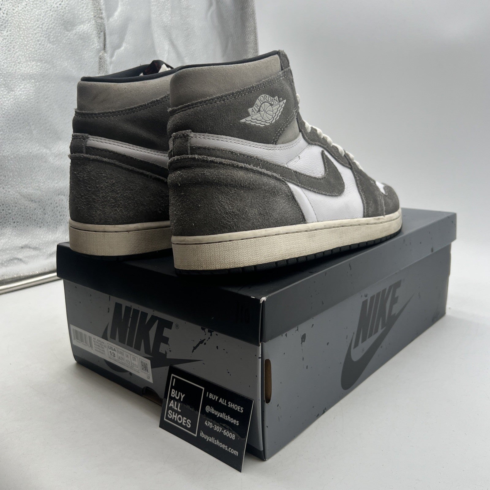 Size 13 - Air Jordan 1 Retro OG High Washed Black (DZ5485-051)