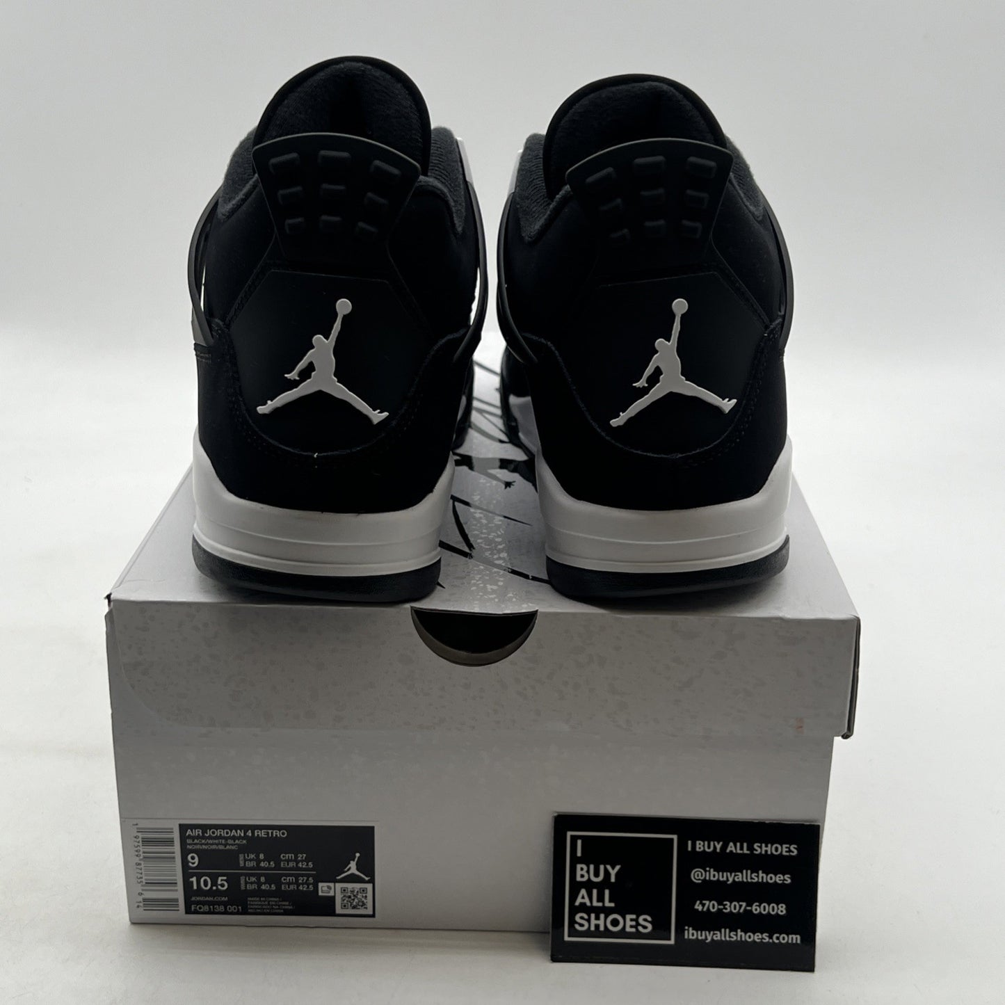 Size 9 - Air Jordan 4 Retro White Thunder (FQ8138-001)