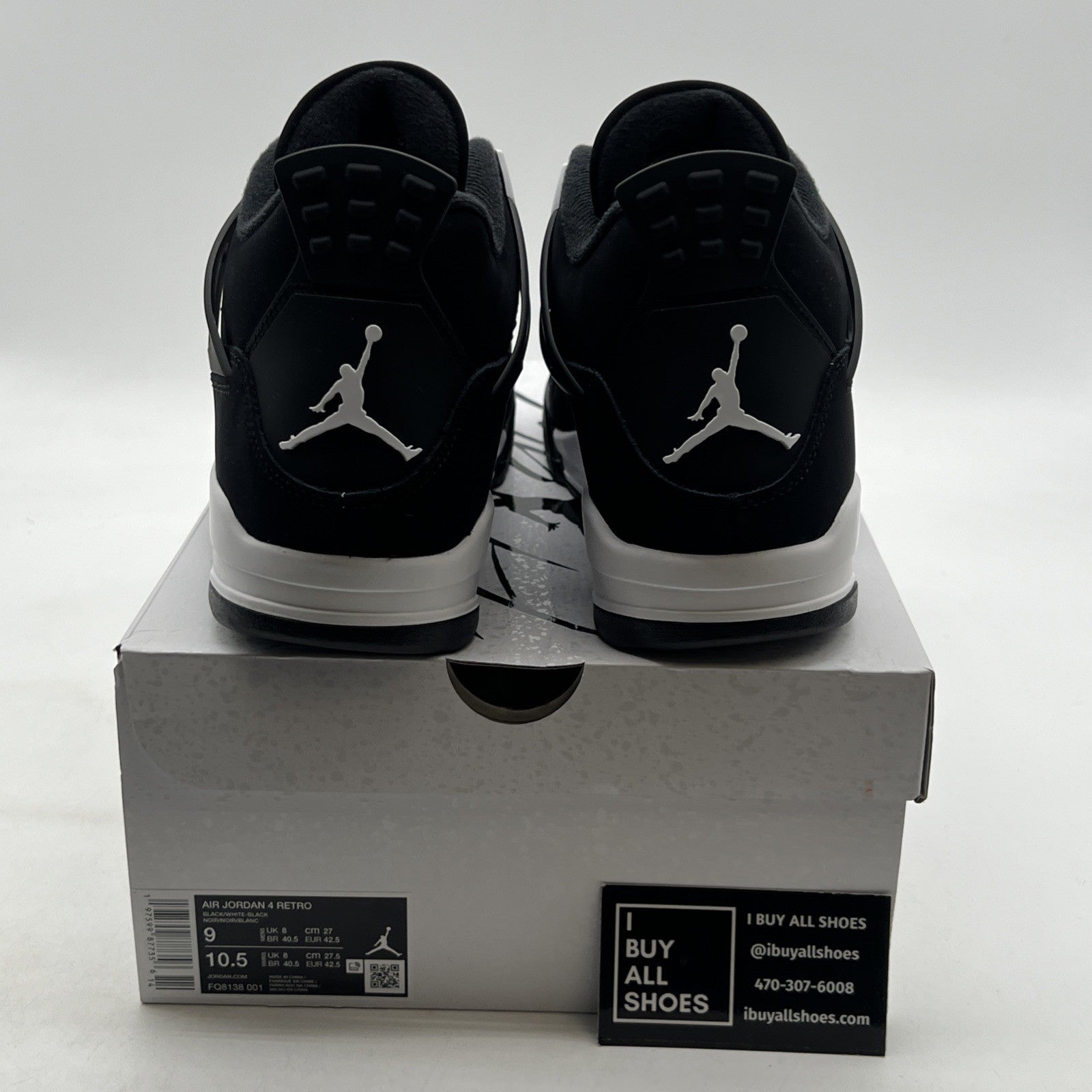 Size 9 - Air Jordan 4 Retro White Thunder (FQ8138-001)
