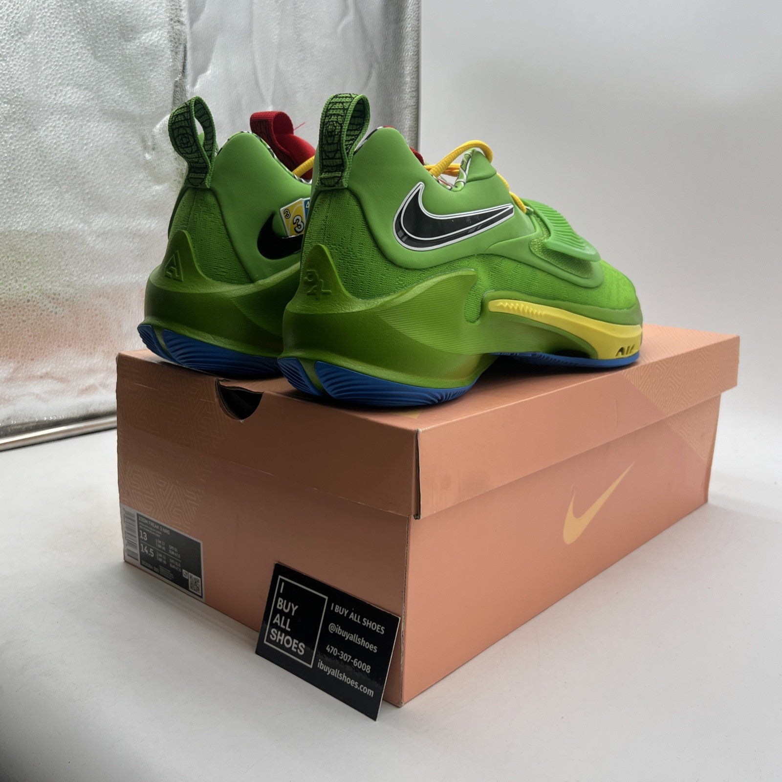 Size 13 - Nike Zoom Freak 3 NRG '50TH Green Bean (DC9364-300)