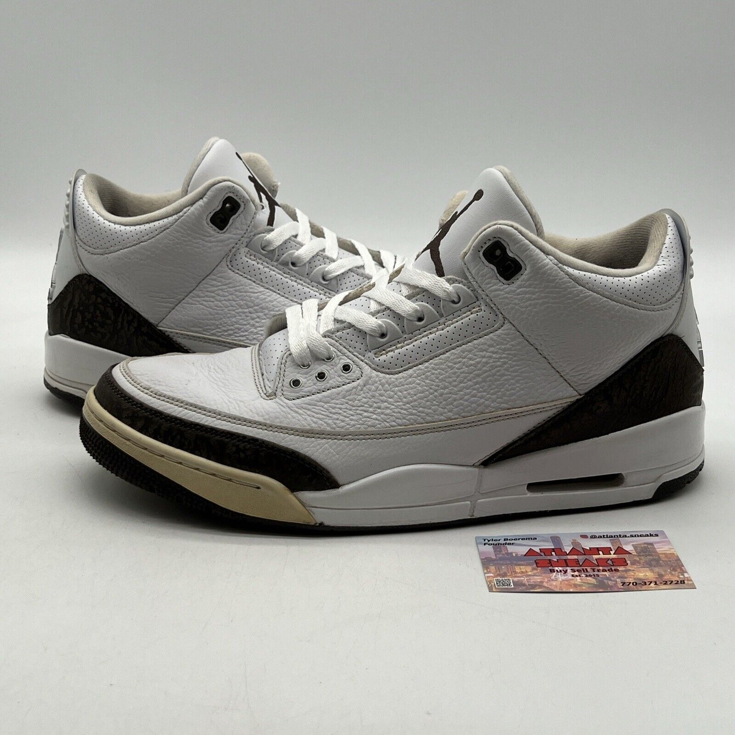 Size 13 - Air Jordan 3 Retro 2018 Mocha White Leather Suede (136064-122)