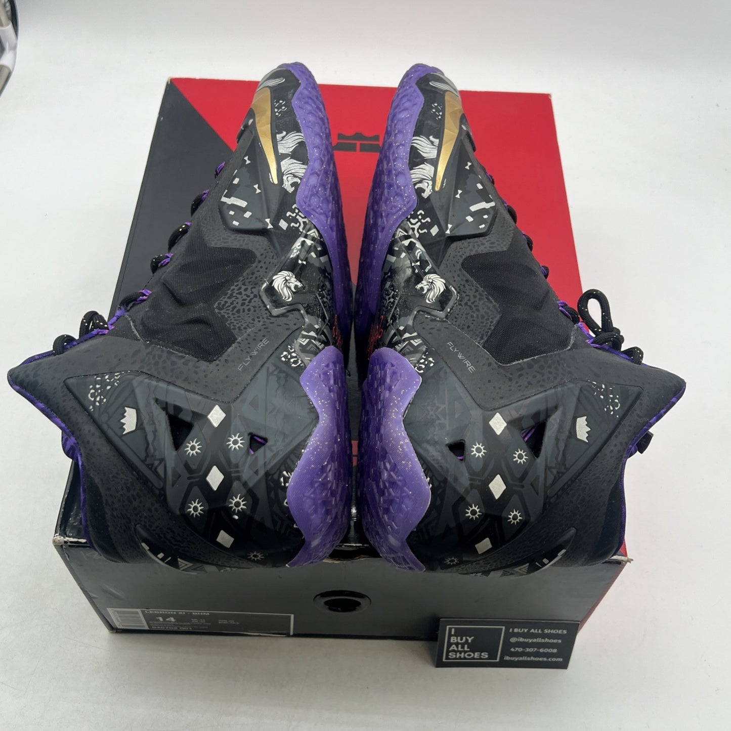 Size 14 - Nike LeBron 11 BHM - (646702-001)