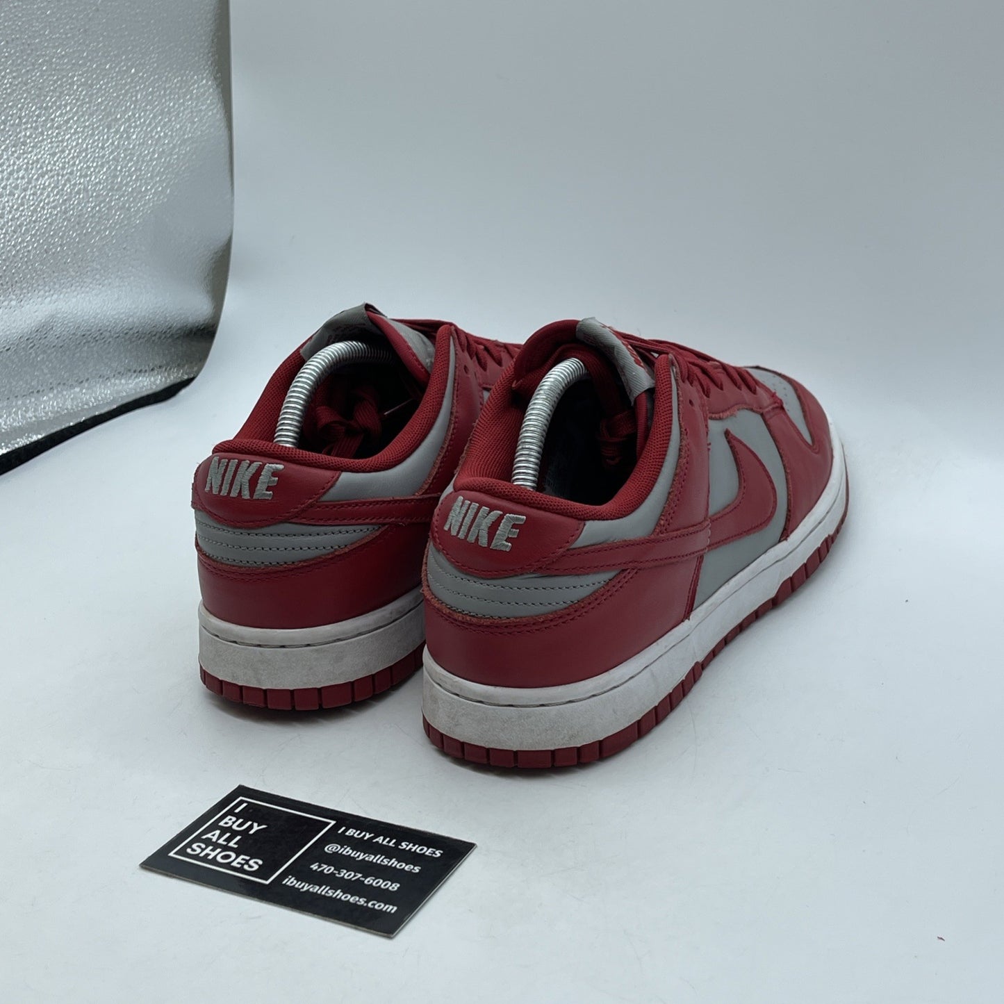 Size 10.5 - Nike Dunk Low SP UNLV 2021 Red Grey Leather (DD1391-002