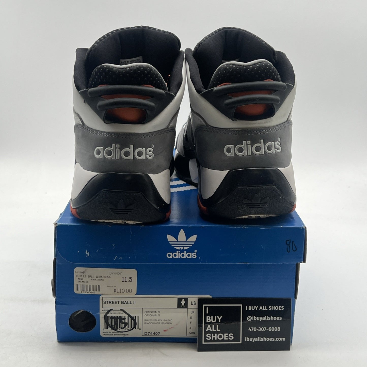 Size 11.5 - adidas Streetball 2 White (D74407)