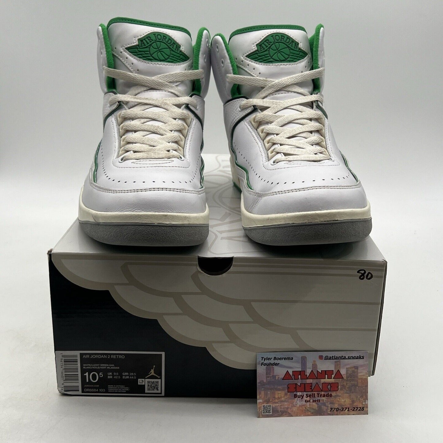 Size 10.5 - Jordan 2 Retro Lucky Green (DR8884-103)