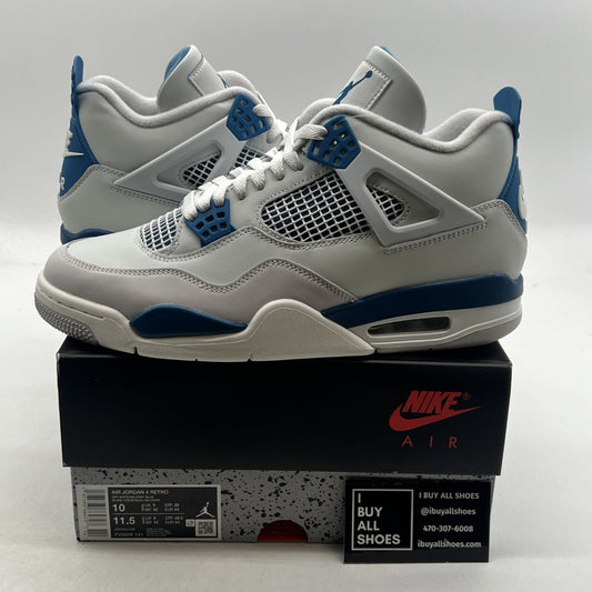 Size 10 - Air Jordan 4 Retro 2024 Military Blue (FV5029-141)