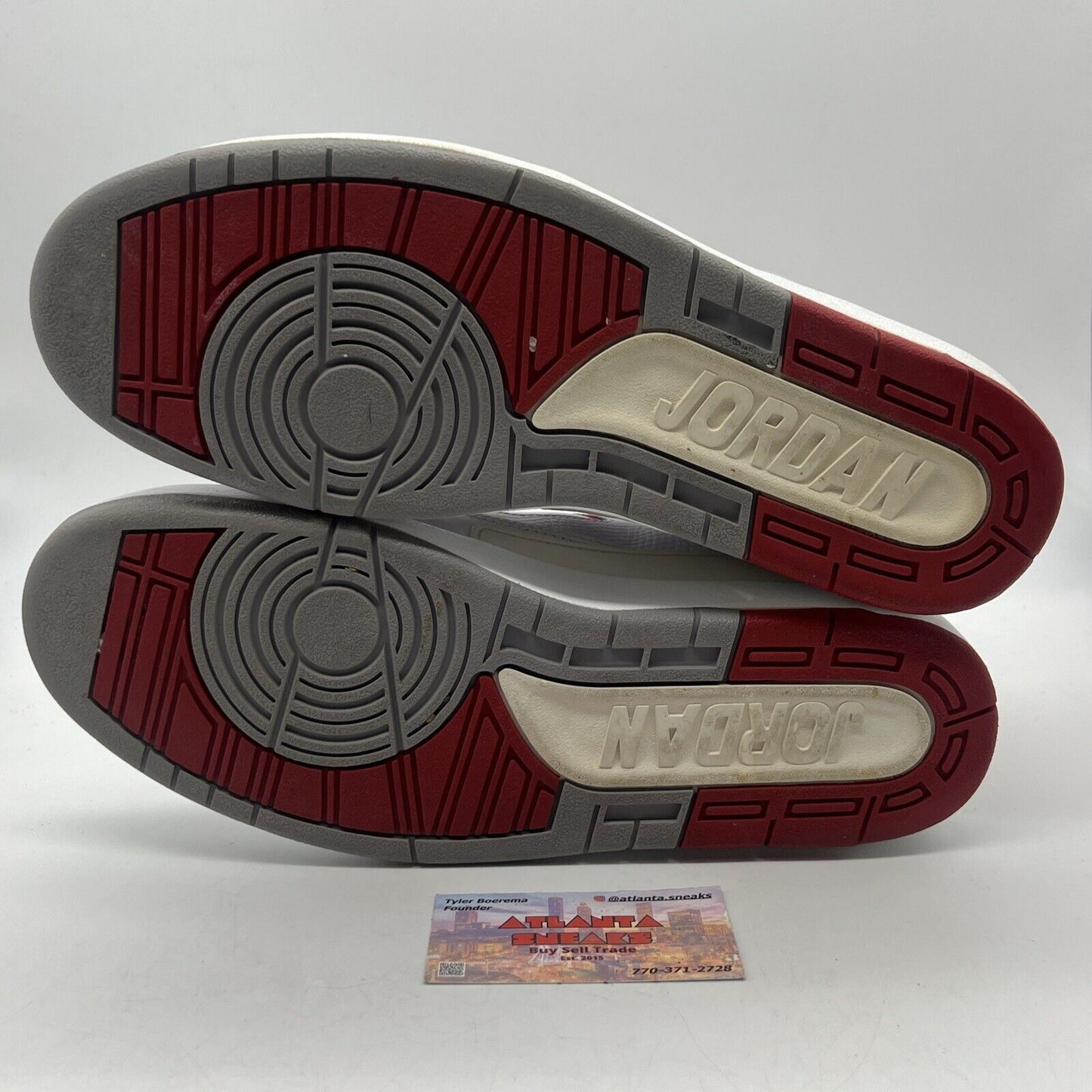 Size 12 - Air Jordan 2 Retro Chicago Home Red White Black Leather (385475-102)