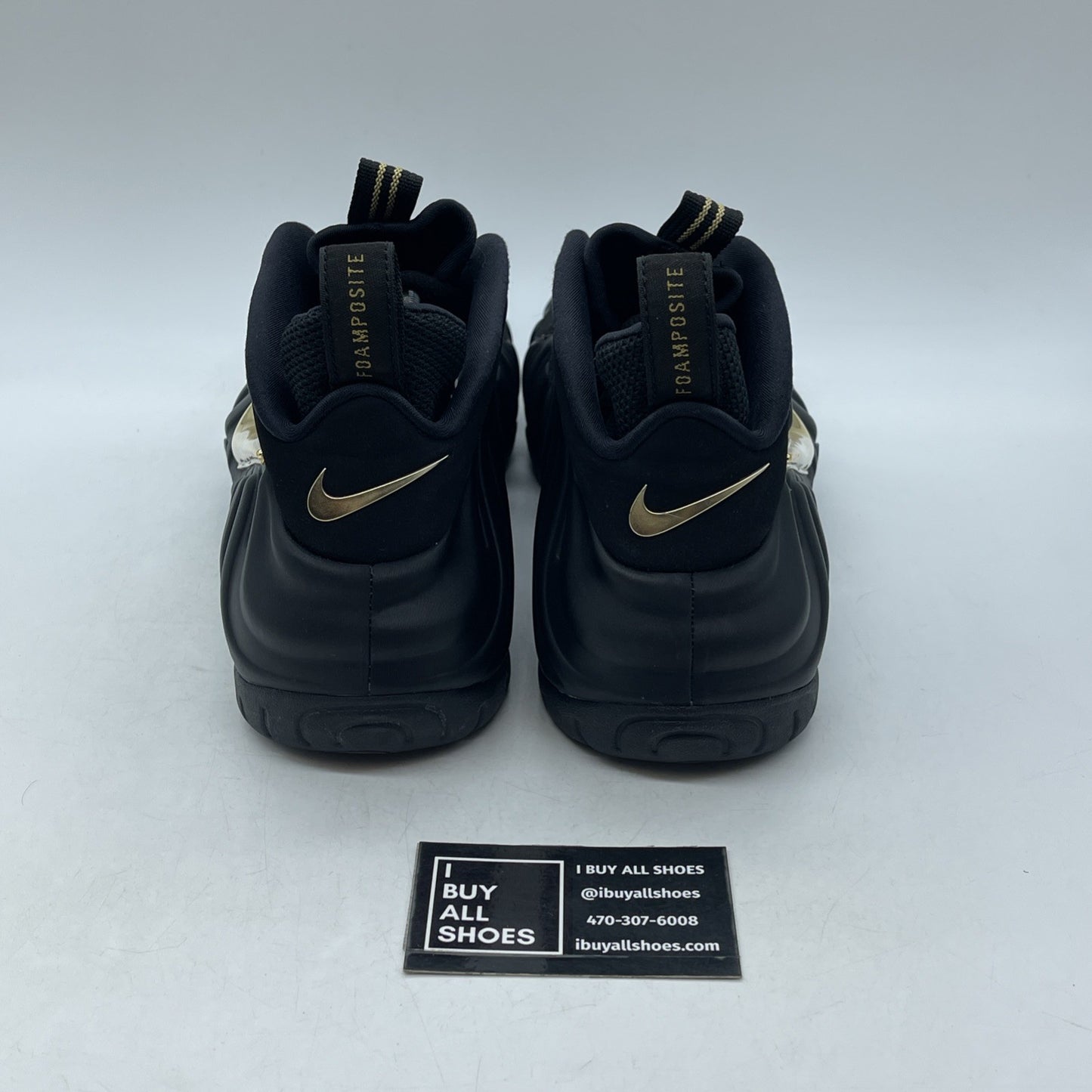 Size 11 - Nike Air Foamposite Pro Black Metallic Gold (624041-009)