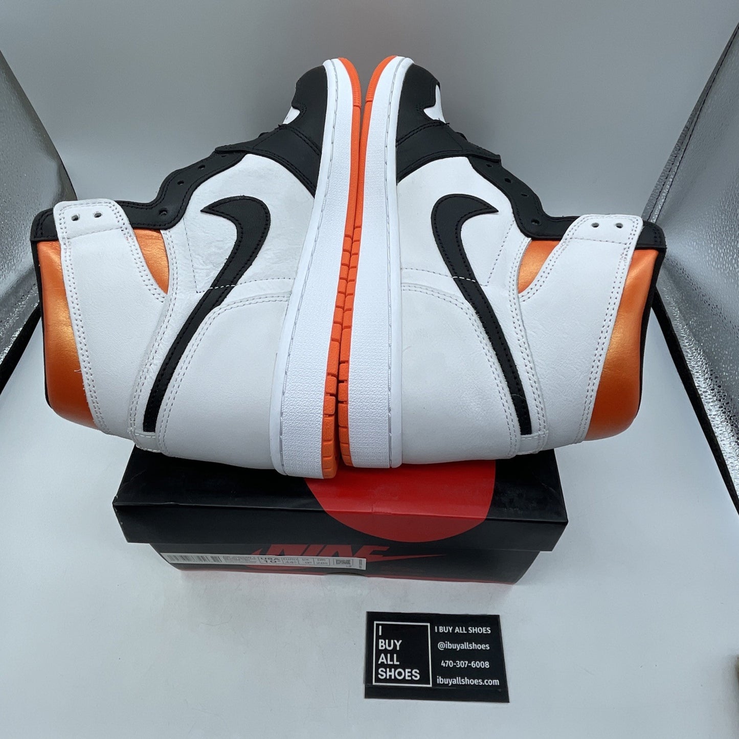 Size 10.5 - Air Jordan 1 Retro High Electro Orange (555088-180)