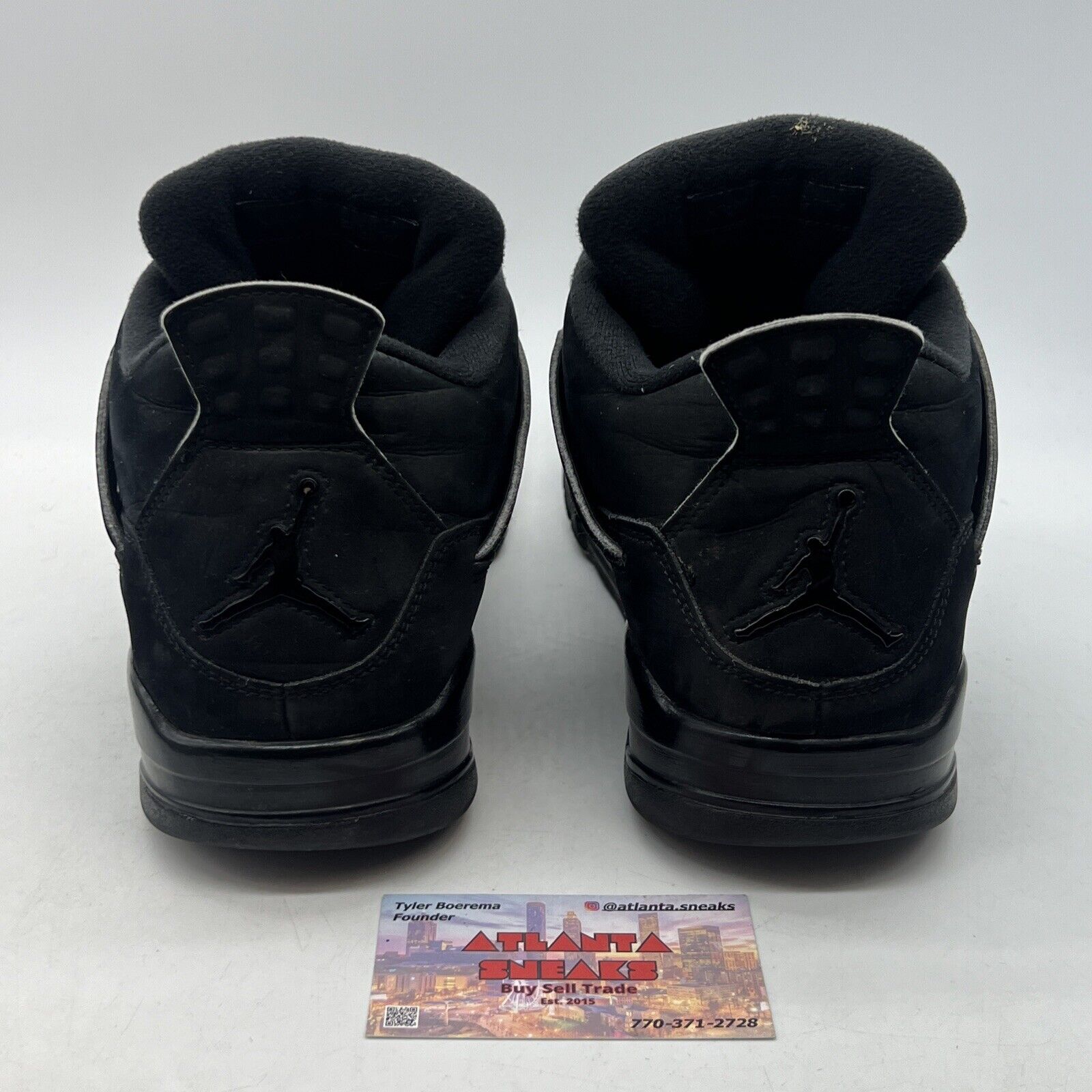 Size 10.5 - Jordan 4 Retro Mid Black Cat Suede (CU1110-010)