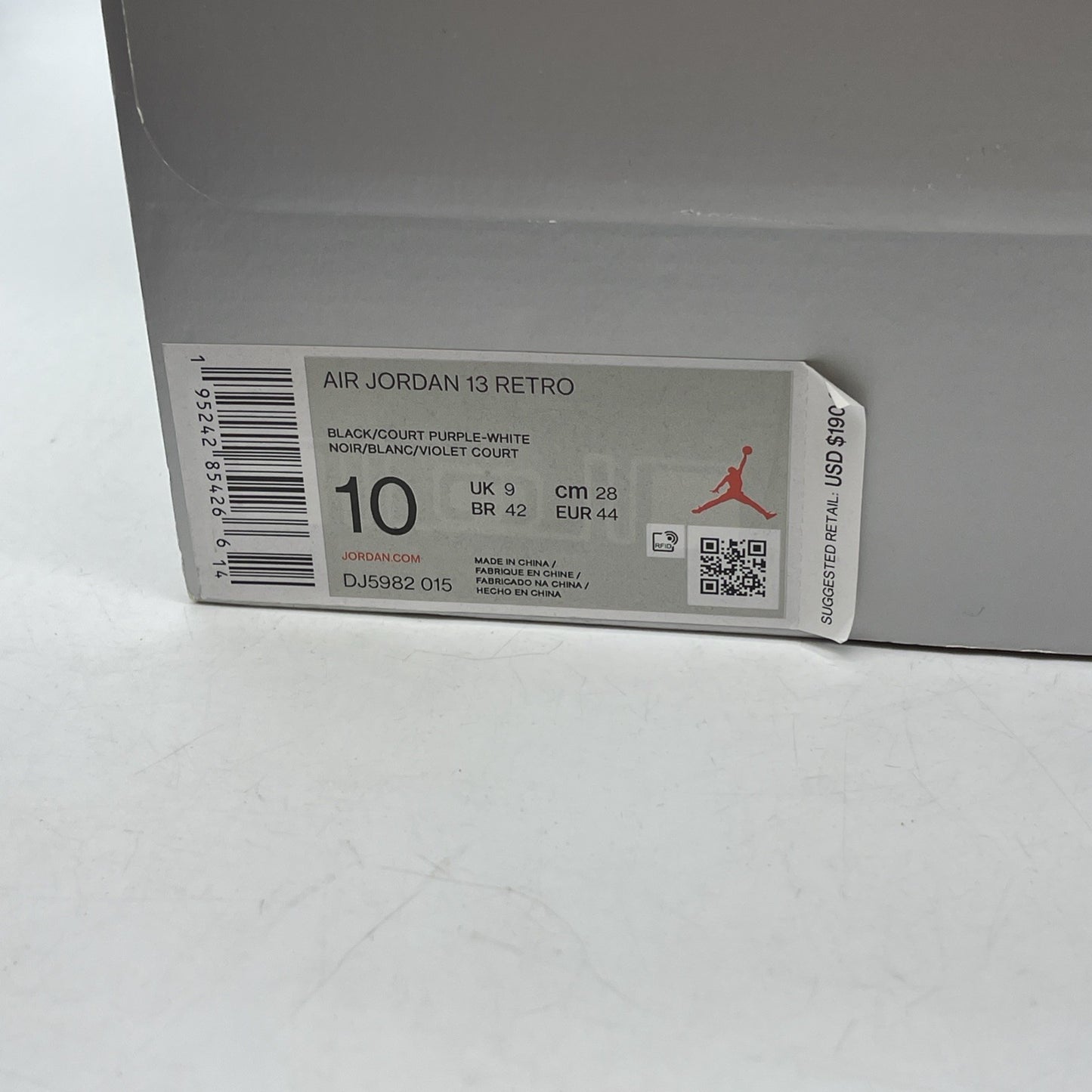 Size 10 - Jordan 13 Retro Court Purple Black Suede Leather (DJ5982-015)