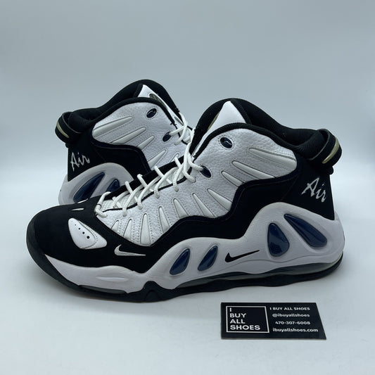 Size 13 - Nike Air Max Uptempo 97 White Black Suede Leather (399207-100)