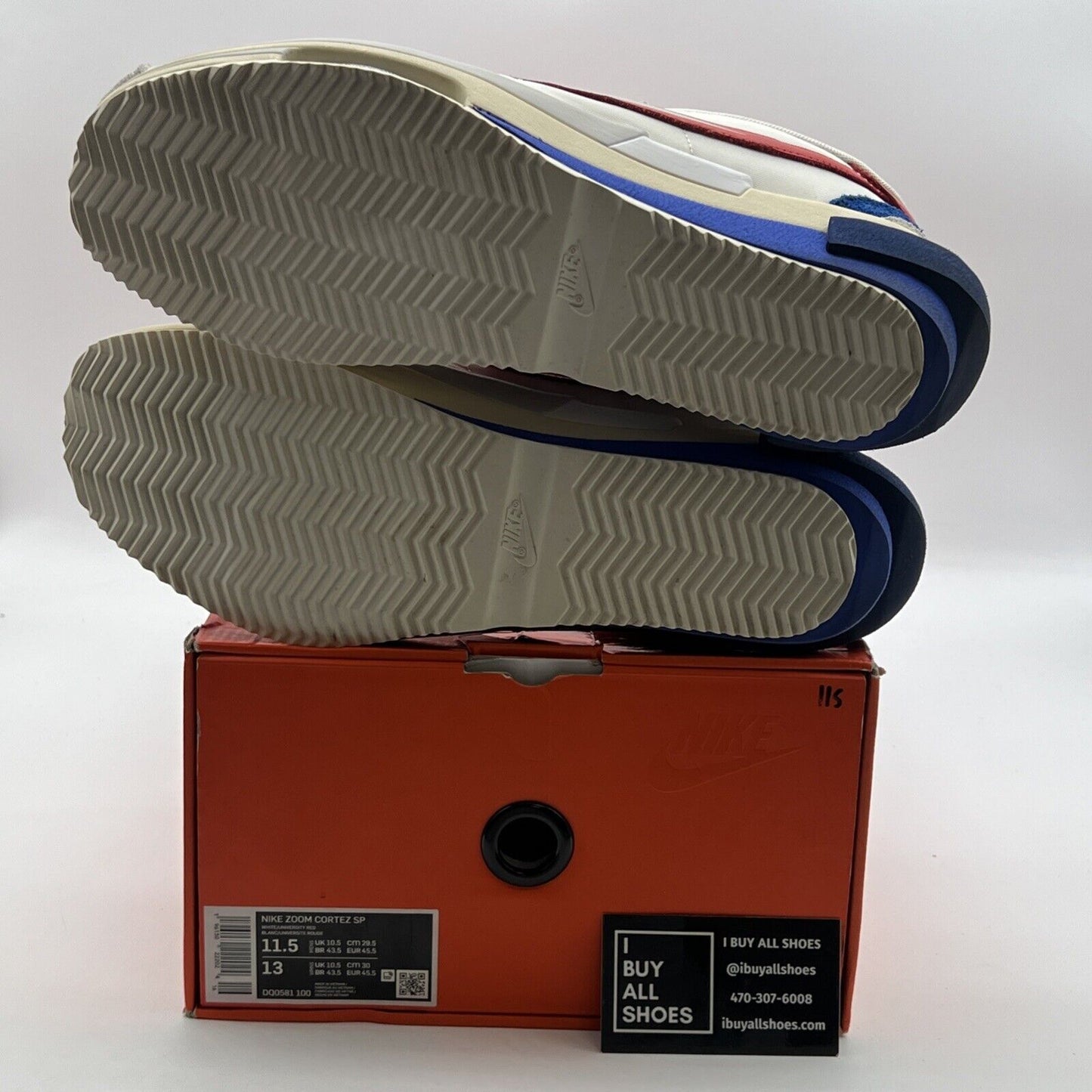 Size 11.5 - Nike sacai x Zoom Cortez SP OG (DQ0581-100)