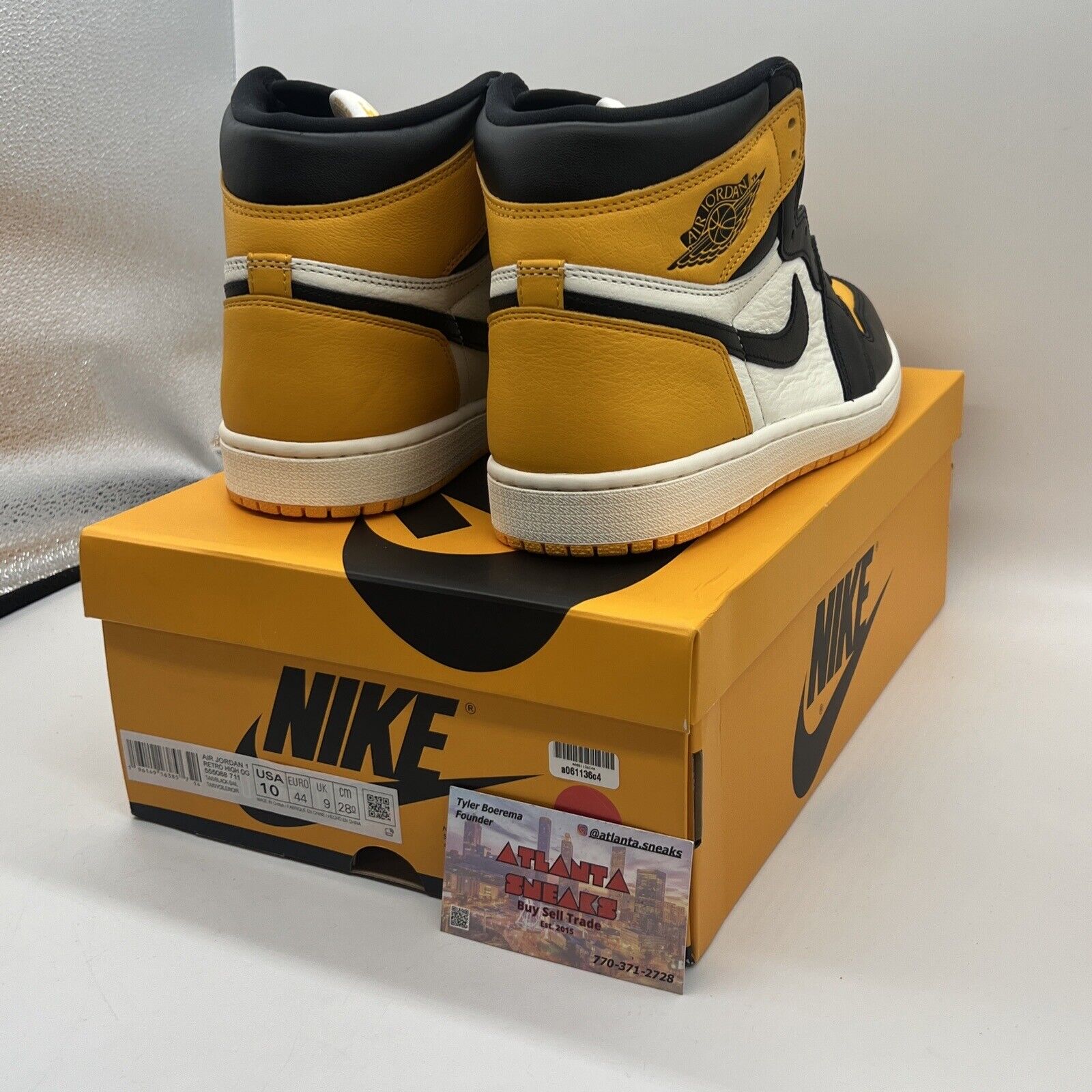 Nike Air Jordan 1 Retro High OG Yellow Toe | 555088-711 | Men’s Size 10 Og All