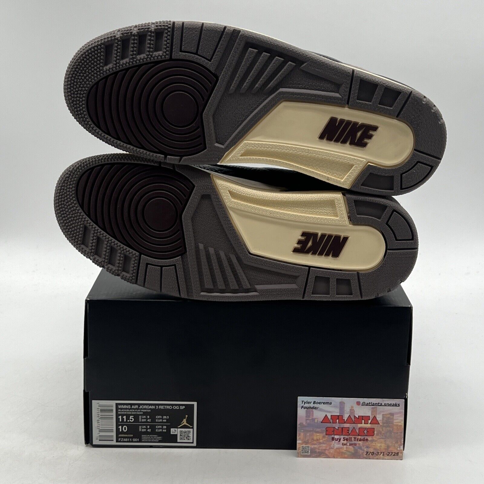 Size 11.5W- A Ma Maniére x Air Jordan 3 Retro While You Were Sleeping