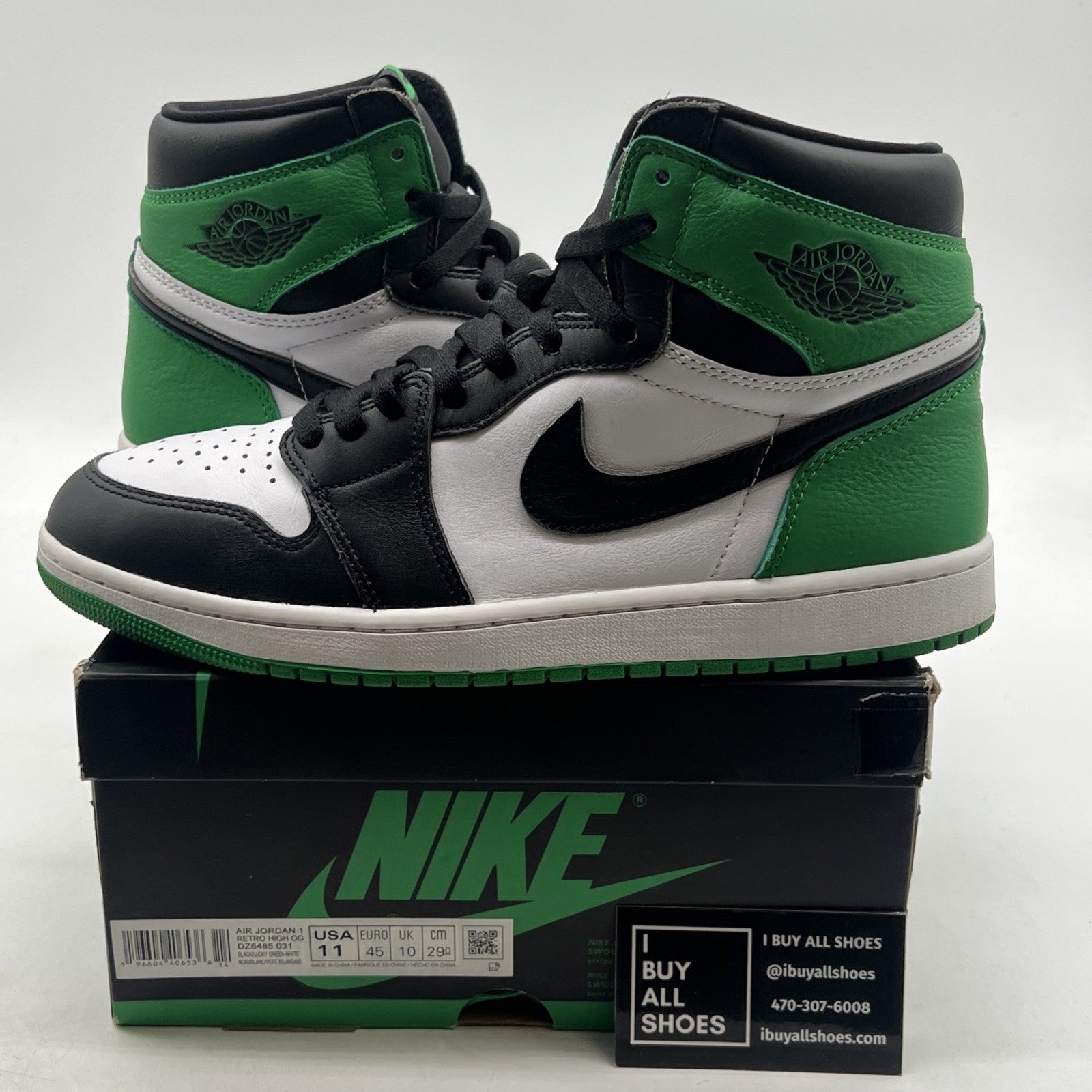 Size 11 - Air Jordan 1 Retro OG High Lucky Green (DZ5485-031)