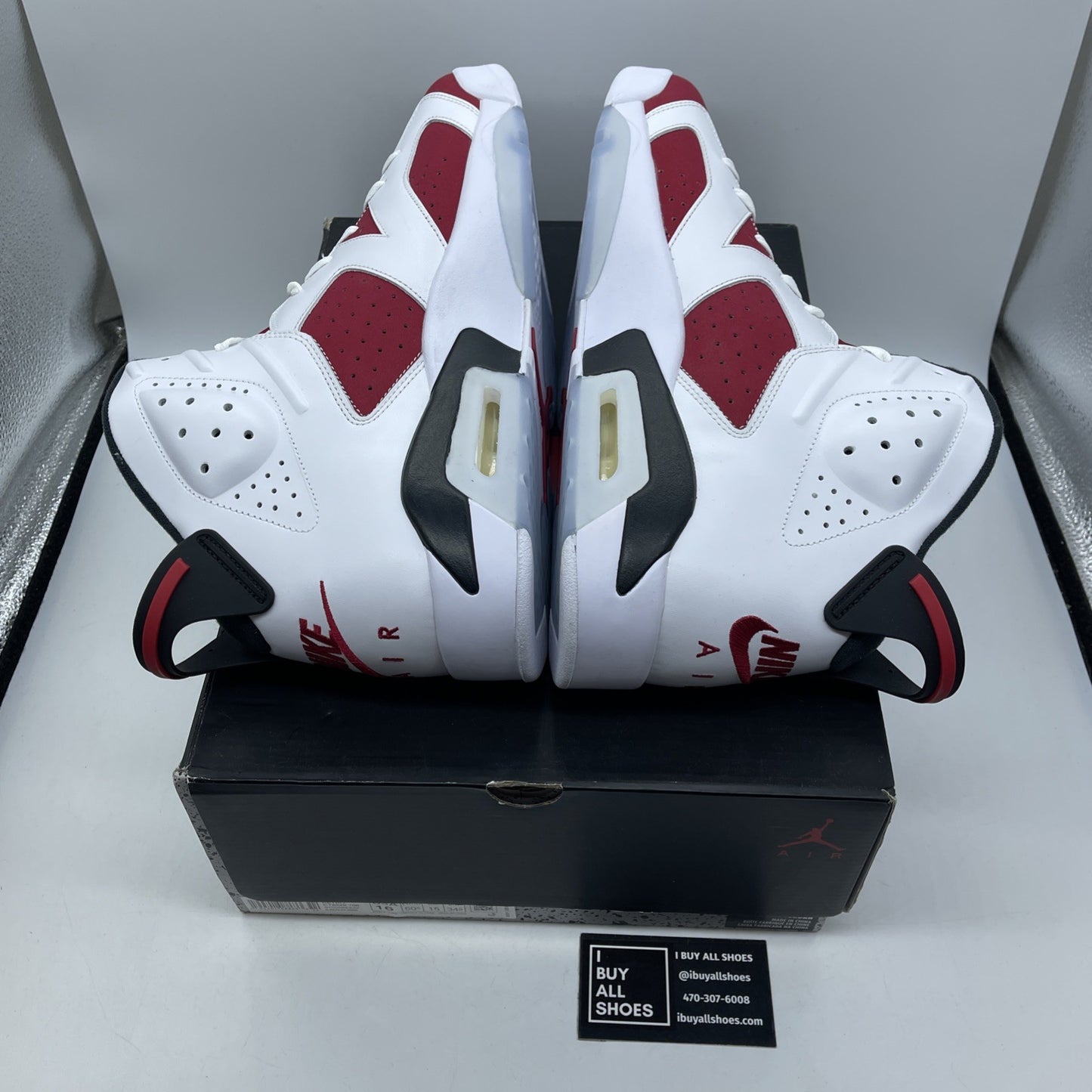 Size 16 - Jordan 6 Retro OG Mid Carmine Red White Leather Suede (CT8529-106)