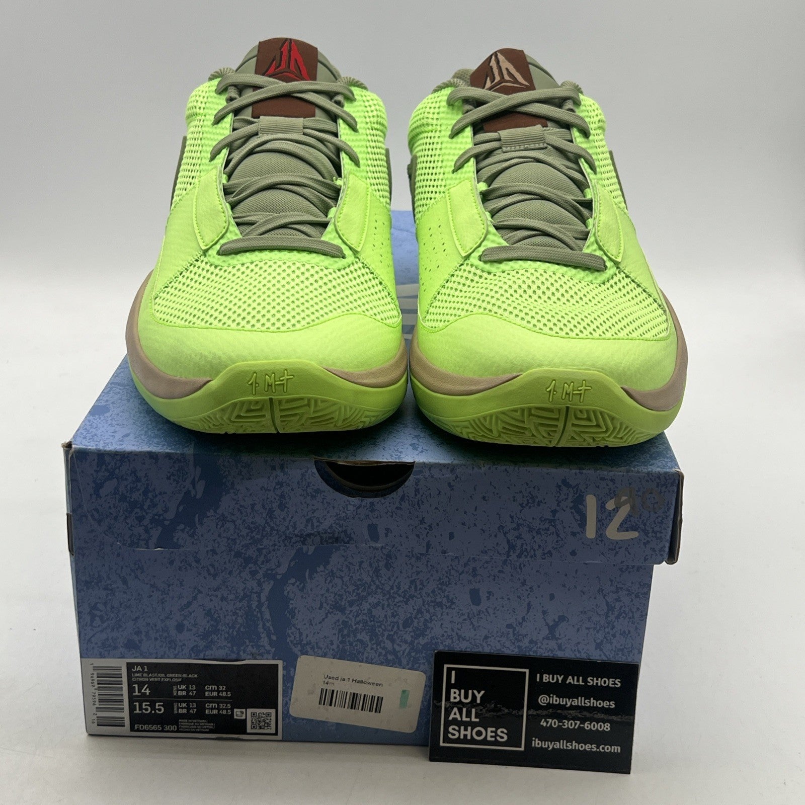 Size 14 - Nike Ja 1 NRG Halloween - Zombie (FD6565-300)