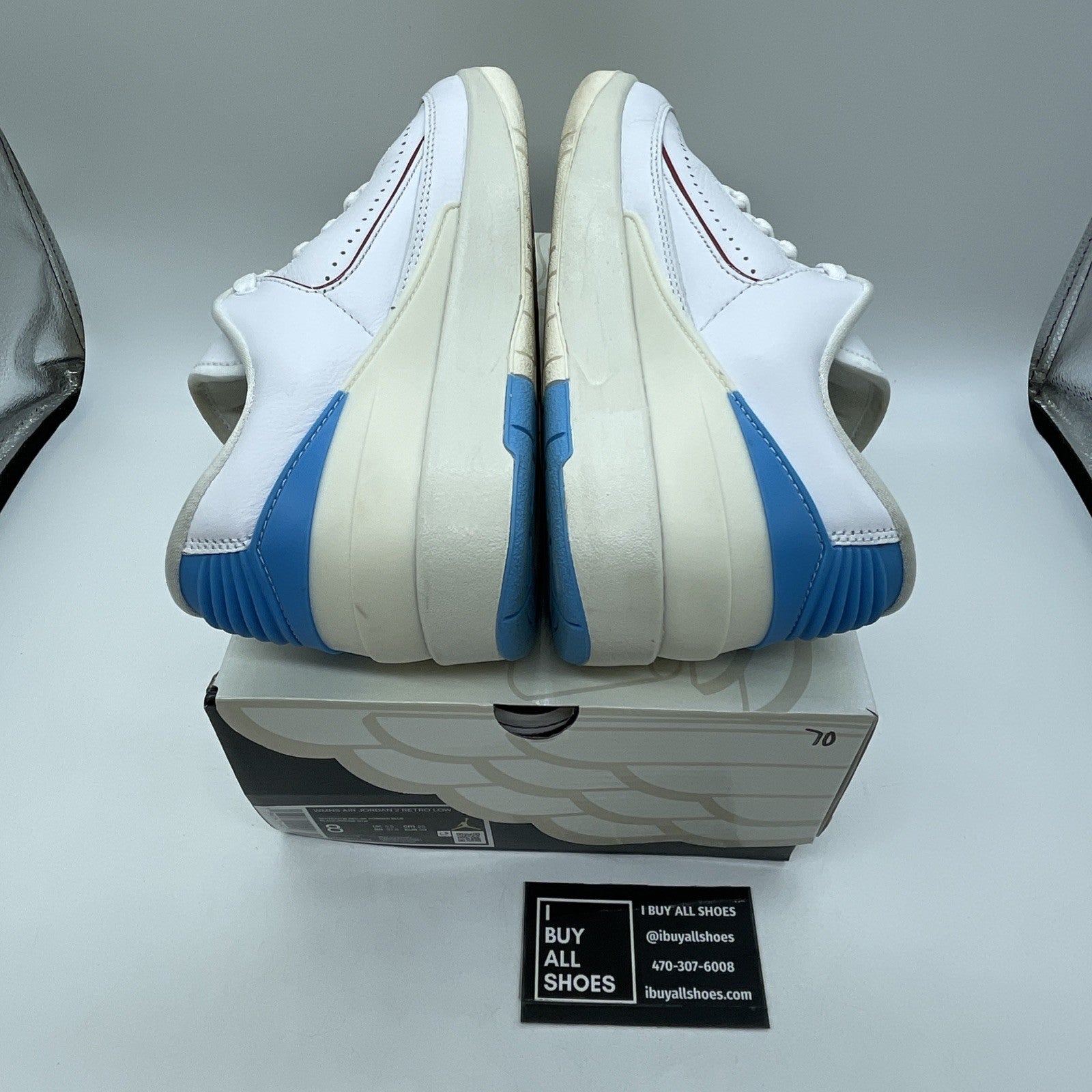 Size 8W - Air Jordan 2 Retro Low NC to Chi White Blue Leather (DX4401-164)