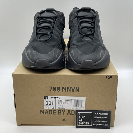 Size 11.5 - adidas Yeezy Boost 700 MNVN Triple Black Leather (FV4440)