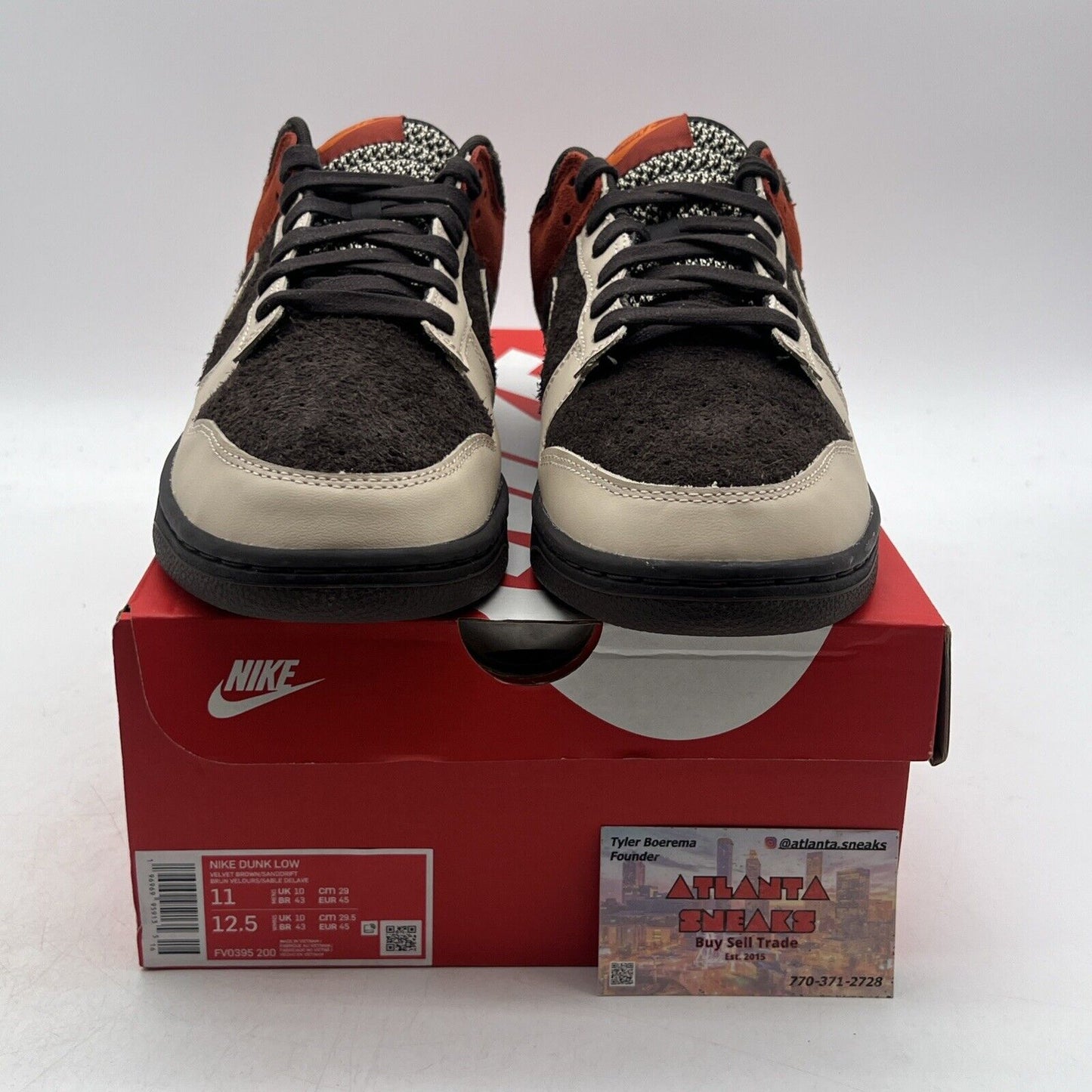 Size 11 - Nike Dunk Low Red Panda Suede Tan (FV0395-200)