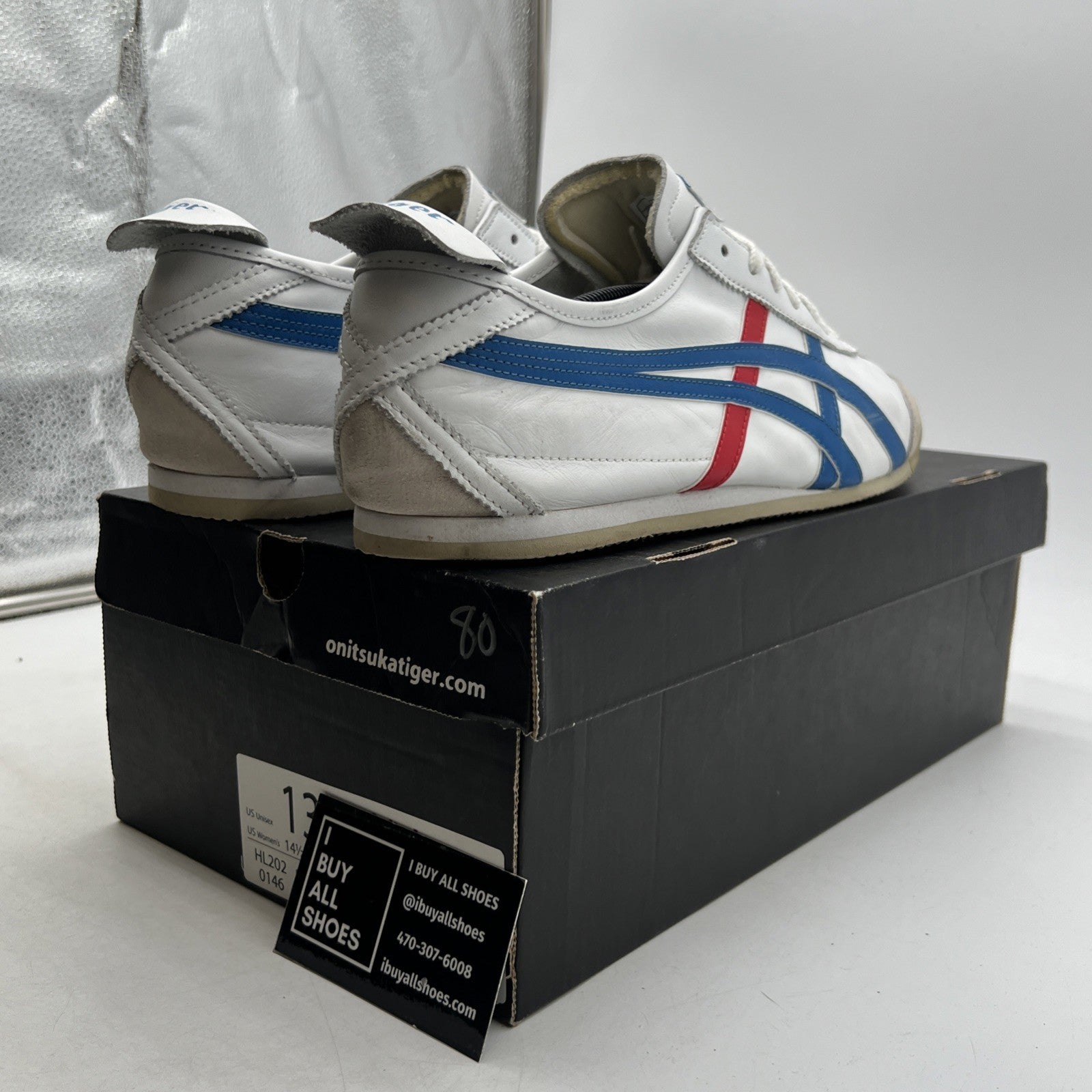 Size 13 - Asics Onitsuka Tiger Mexico 66 Sneakers White US (HL202)