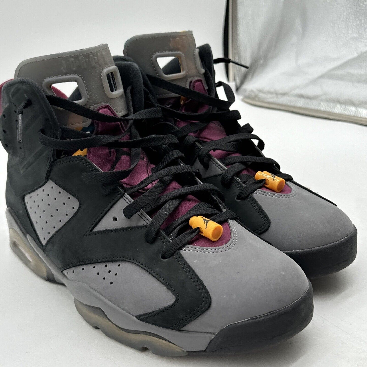 Size 13 - Jordan 6 Bordeaux Grey Burgundy Blue Brown Suede